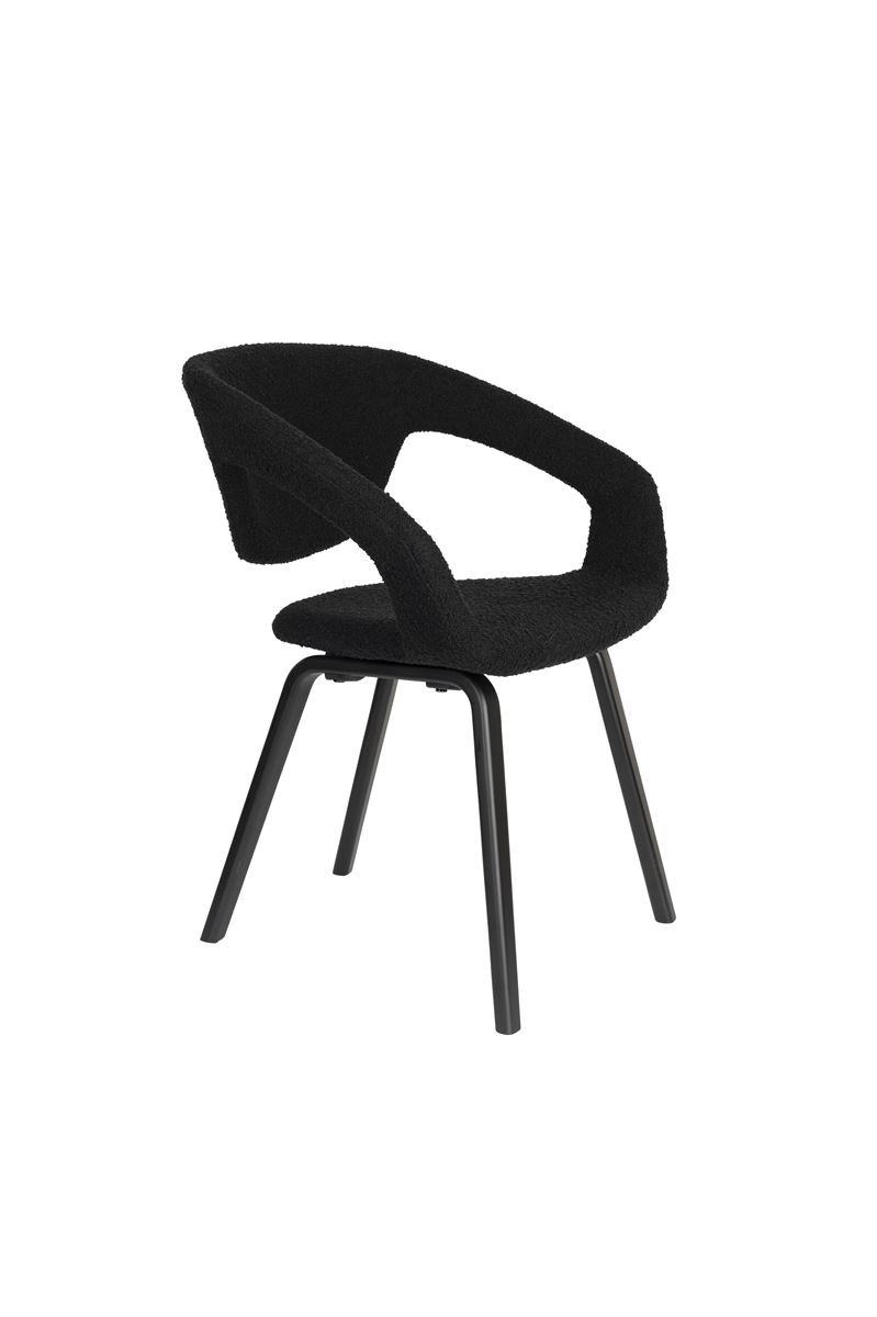 Chaise design en tissu (lot de 2), ZUIVER