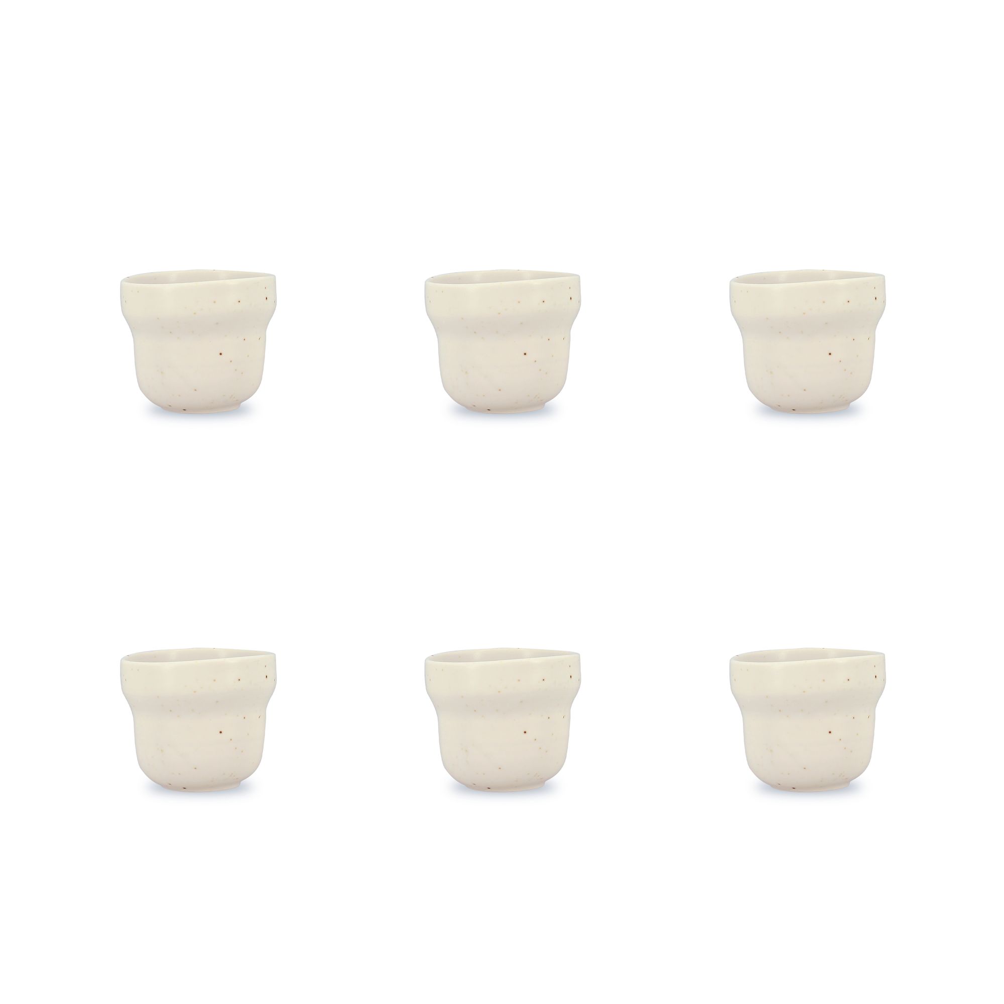 Lot de 4 tasses 16cl en porcelaine, ORA, OGO LIVING