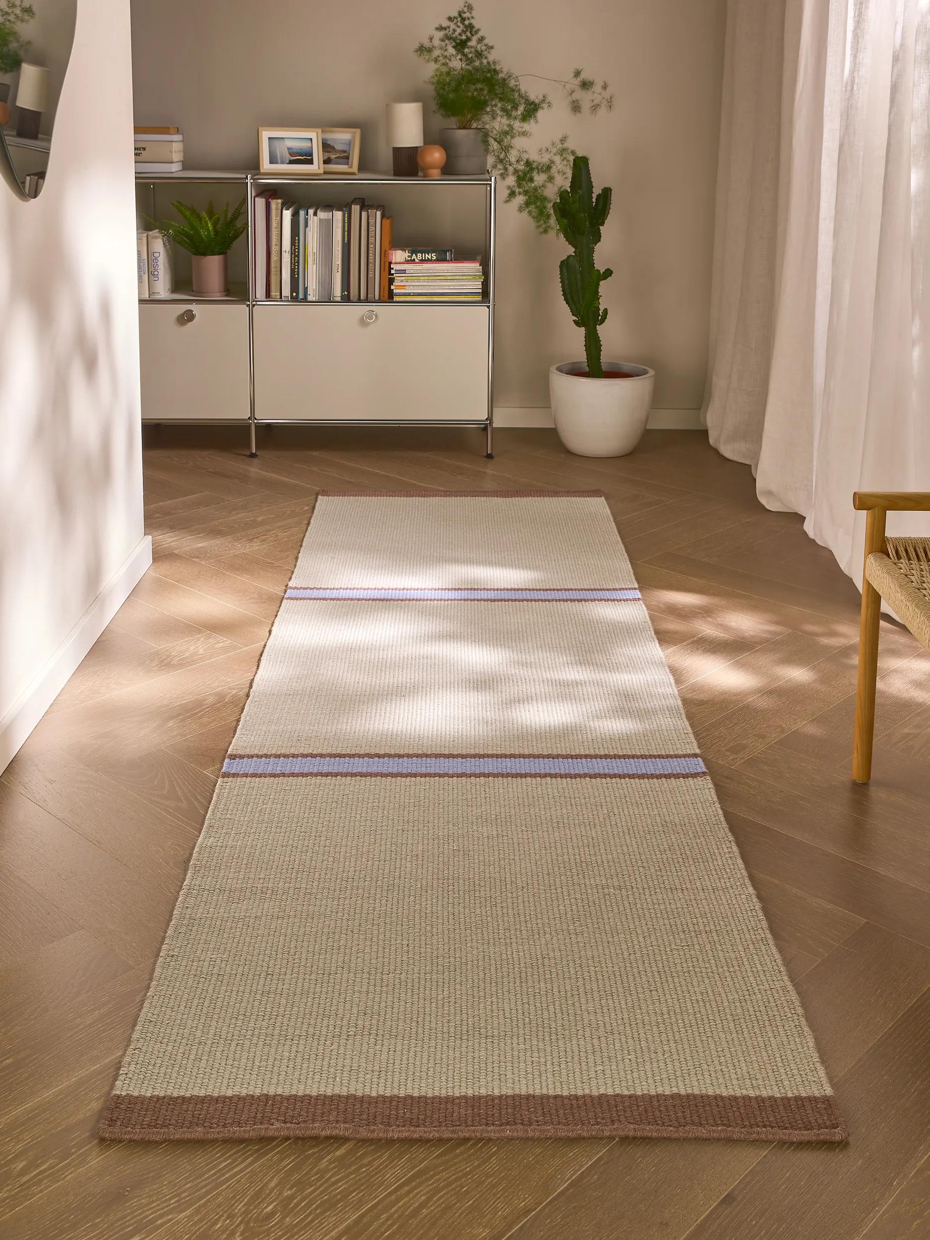 Tapis de couloir en laine tissé main LIVIO, BENUTA