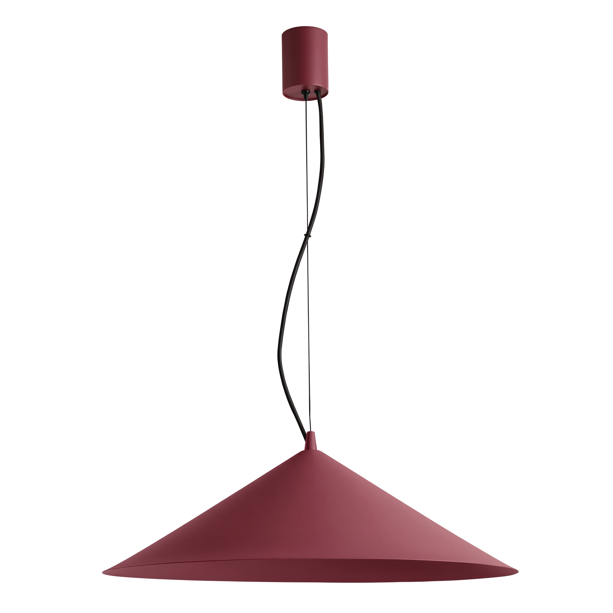 Suspension Acier Bordeaux LED 1 Fint, EDEN