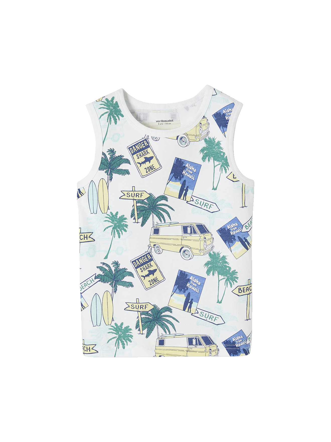 Débardeur motifs surf, VERTBAUDET