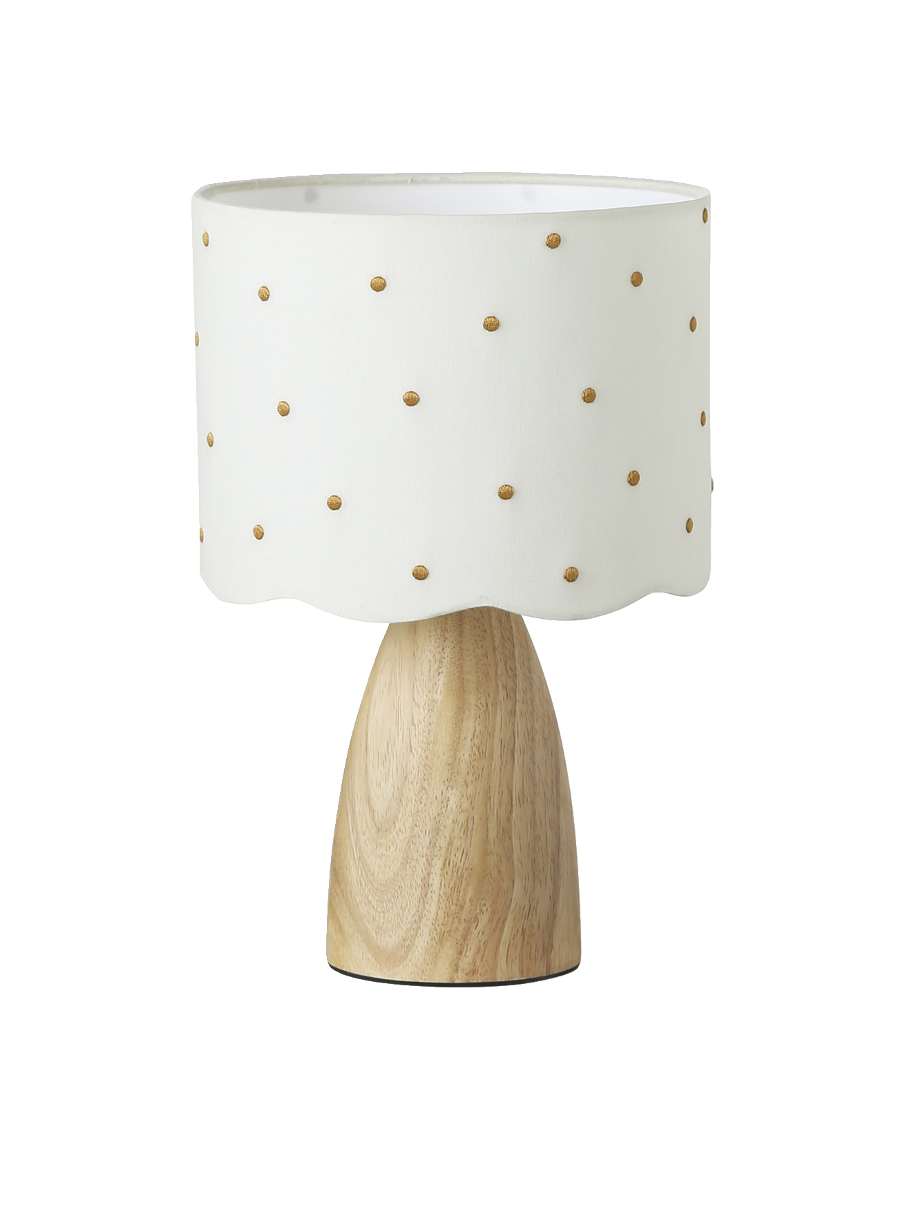 Lampe de chevet pois brodés, VERTBAUDET
