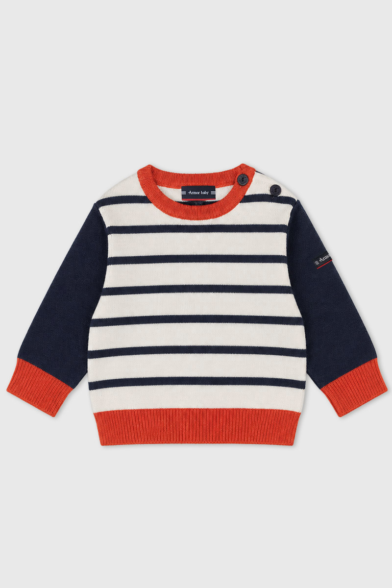 Pull marin Baby - coton et laine, ARMOR-LUX