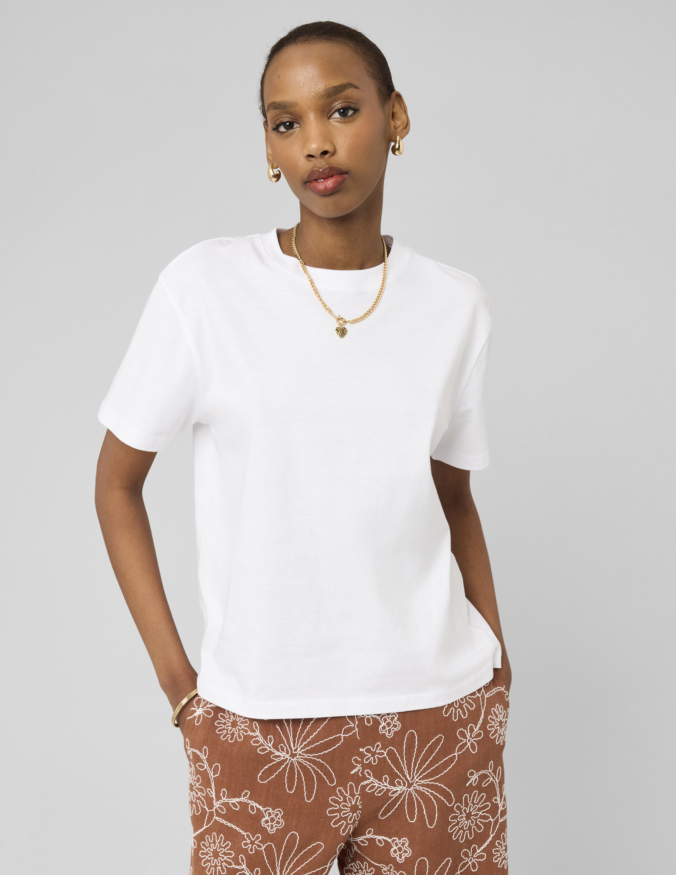 T-shirt basique uni, BZB