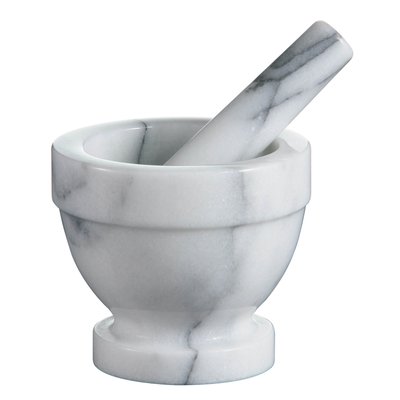 White Marble Mortar and Pestle SO'HOME