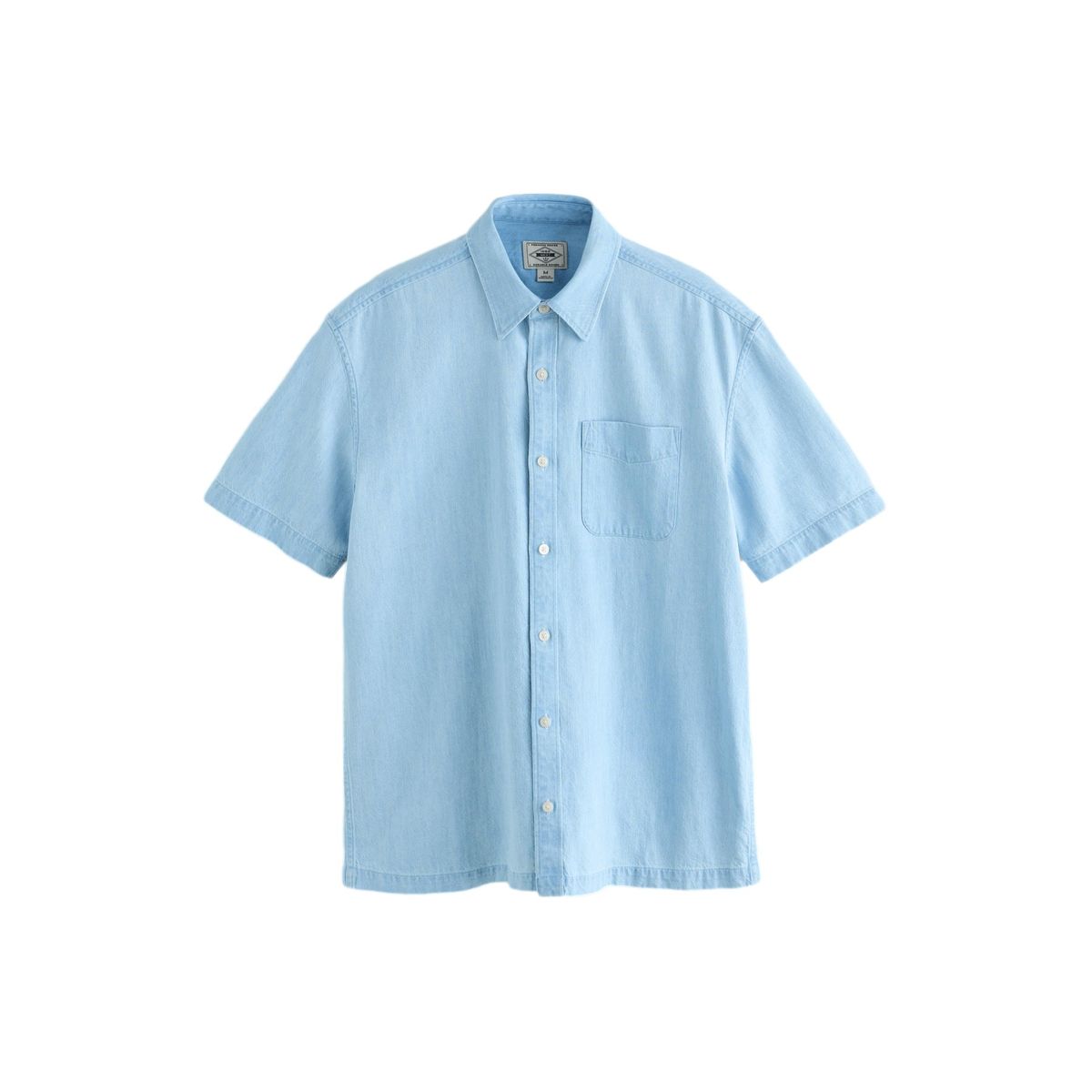 Chemise en jean à manches courtes et poche, NEXT