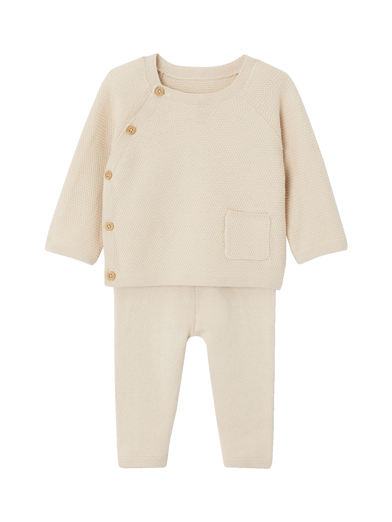 Ensemble en tricot pull et legging naissance, VERTBAUDET