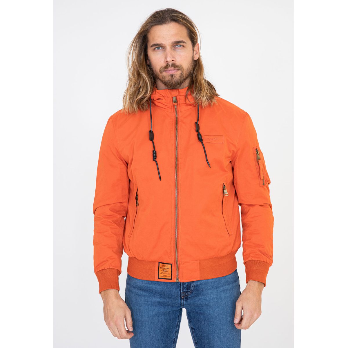 Bombers discount orange homme