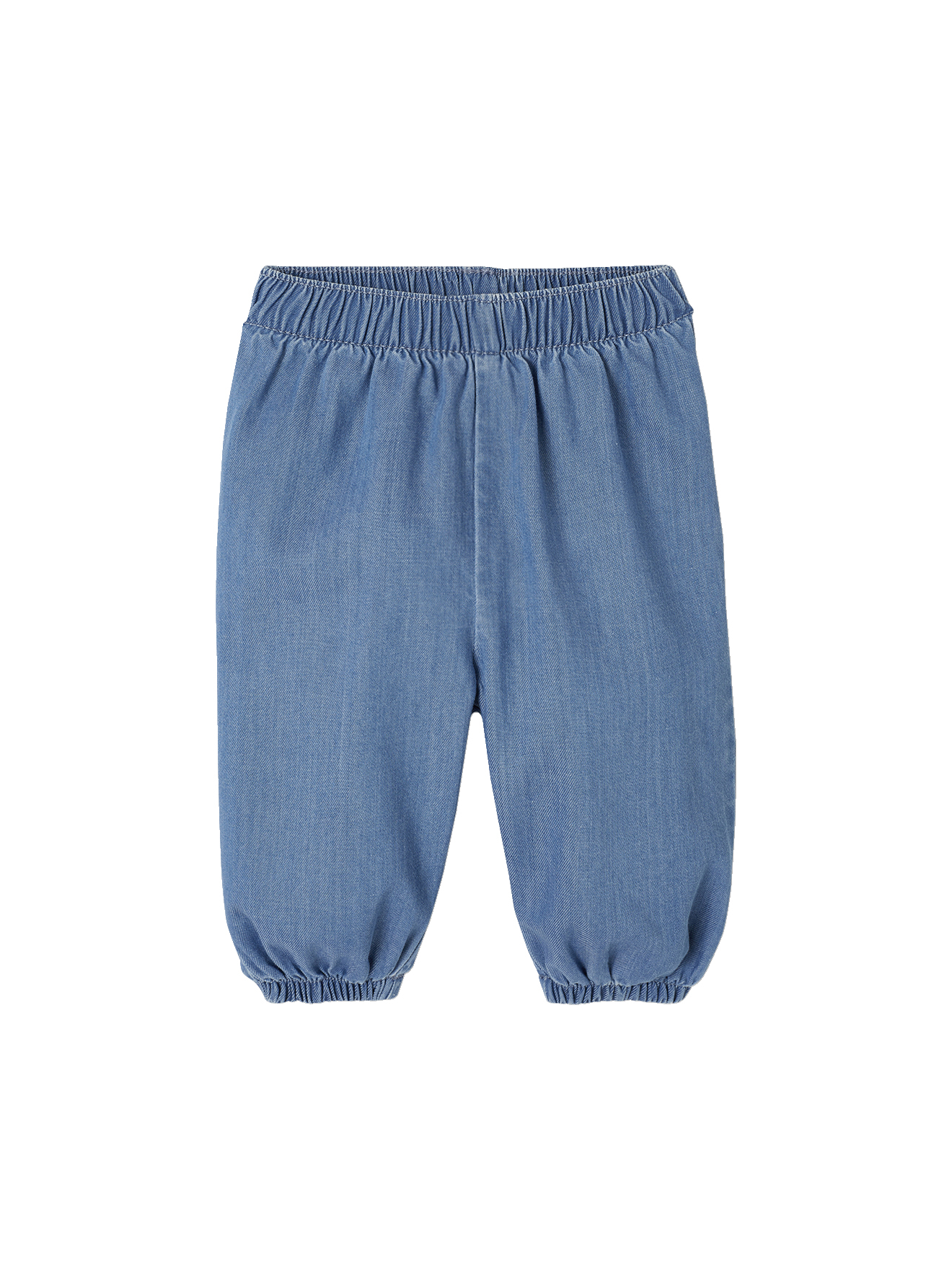 Pantalon bébé en denim léger, VERTBAUDET
