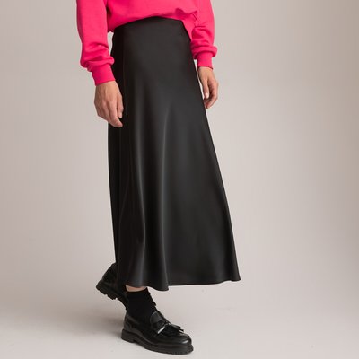 Full Midaxi Skirt in Matte Satin LA REDOUTE COLLECTIONS