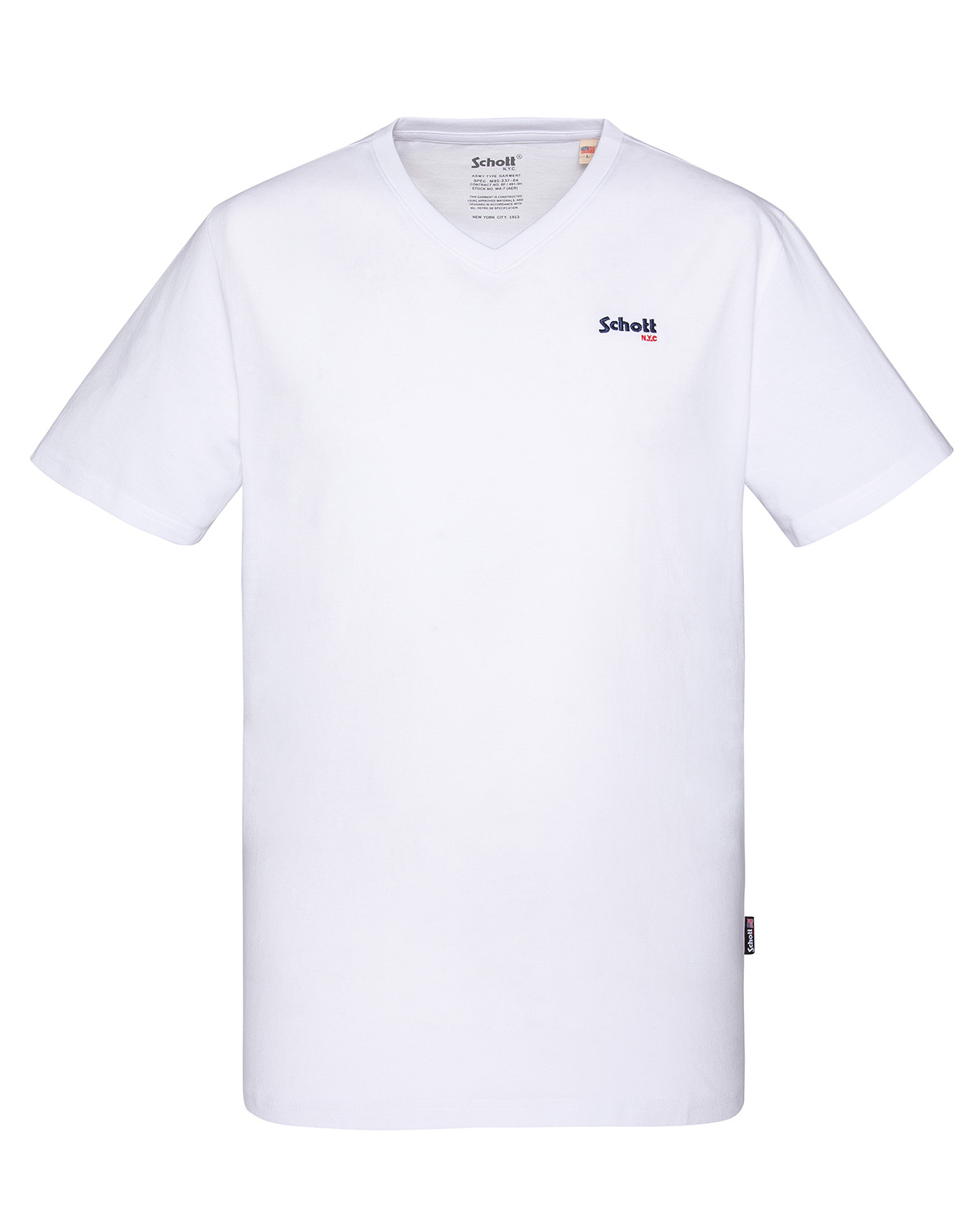 T-shirt col V, SCHOTT