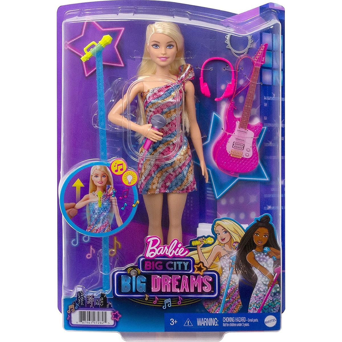 Barbie - poupée malibu chanteuse (+ accessoires) - 30 cm