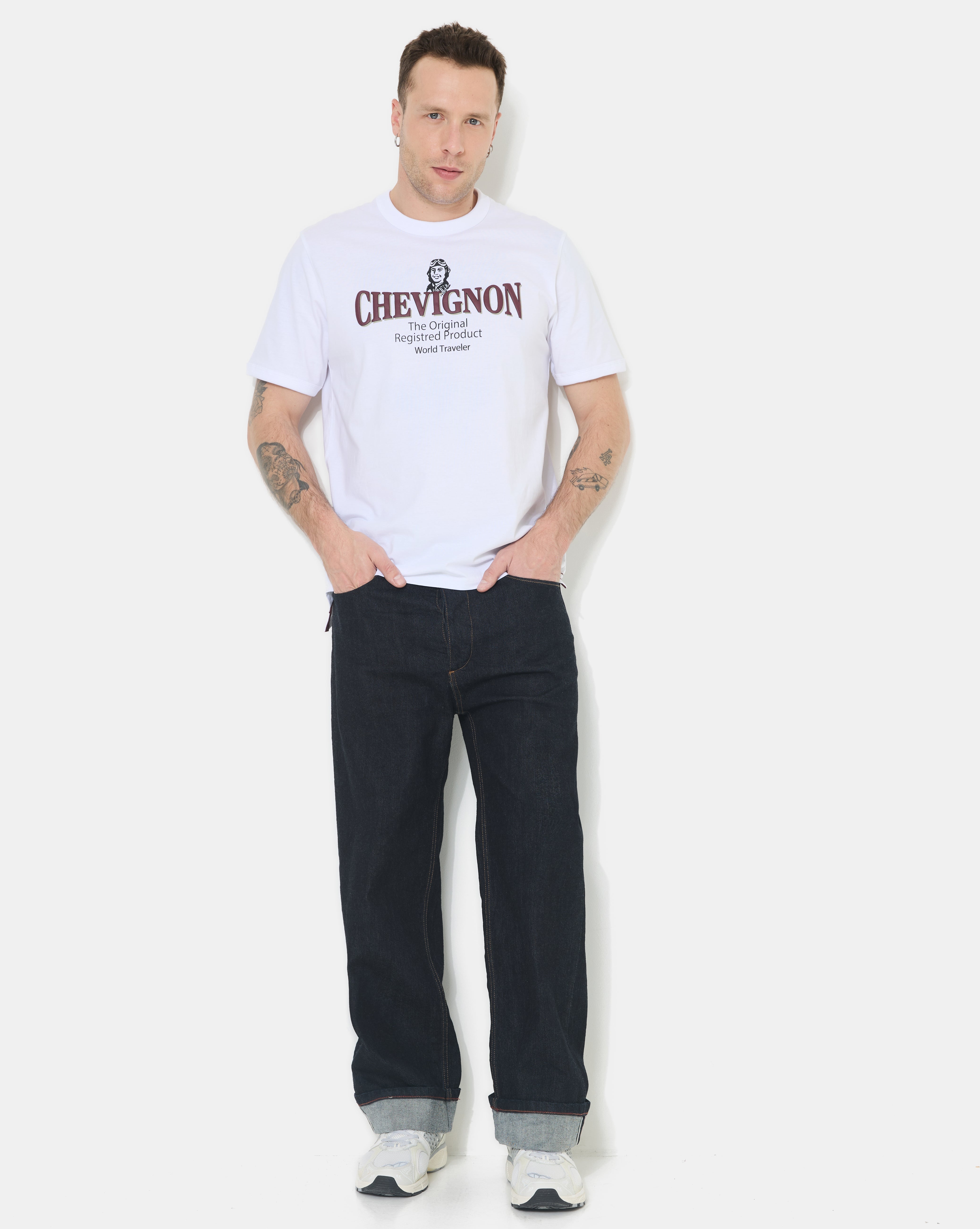 Jeans large en coton DORIAN, CHEVIGNON