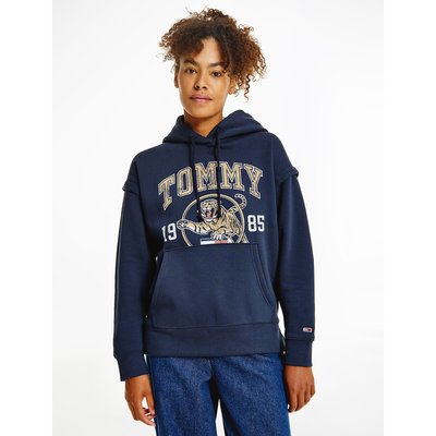 Printed Cotton Mix Hoodie TOMMY JEANS
