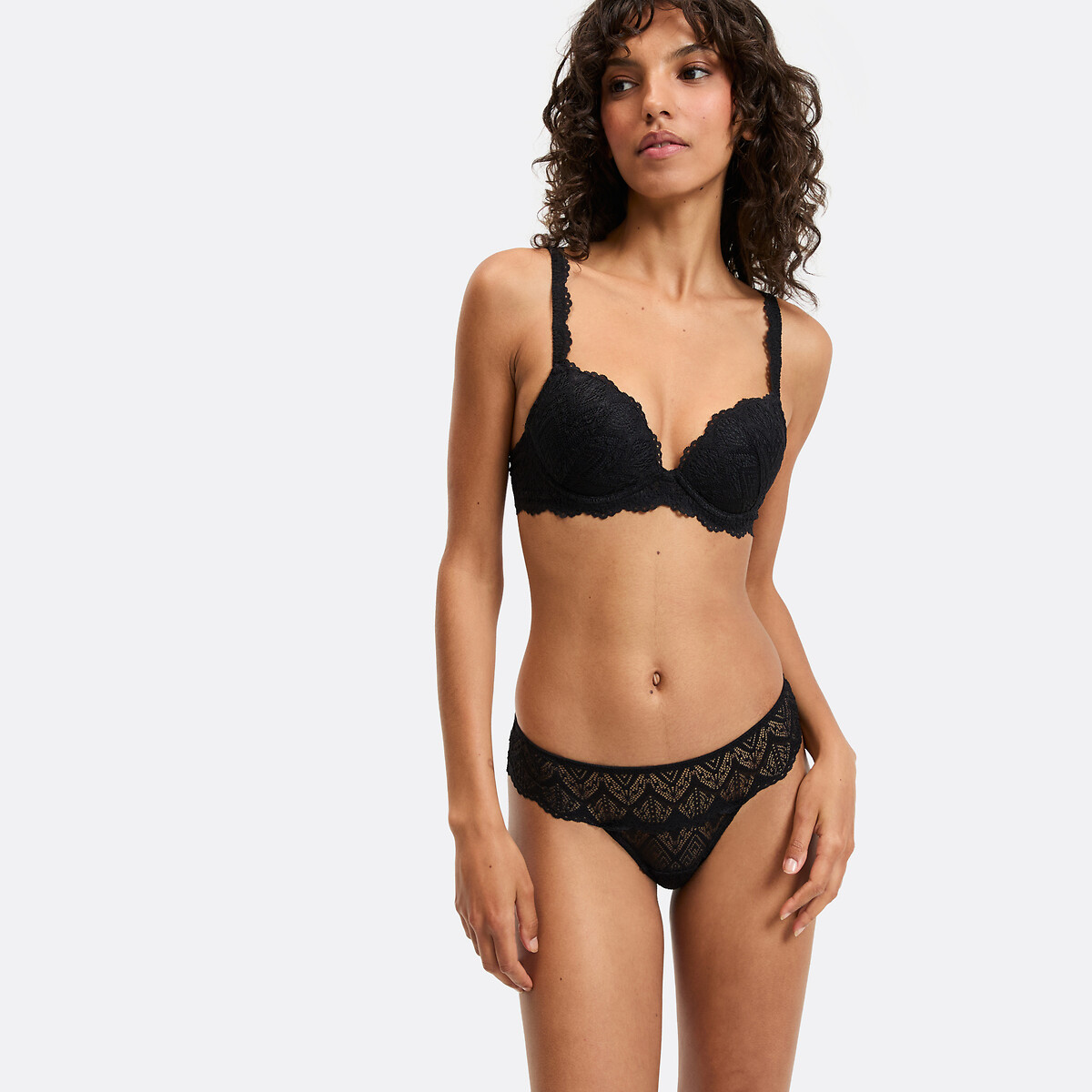 Soutien-gorge push up en dentelle, Lison, LA REDOUTE COLLECTIONS