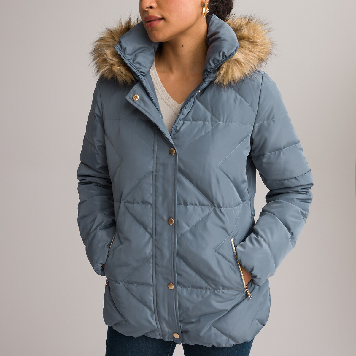 Doudoune a capuche plein hiver Anne Weyburn La Redoute