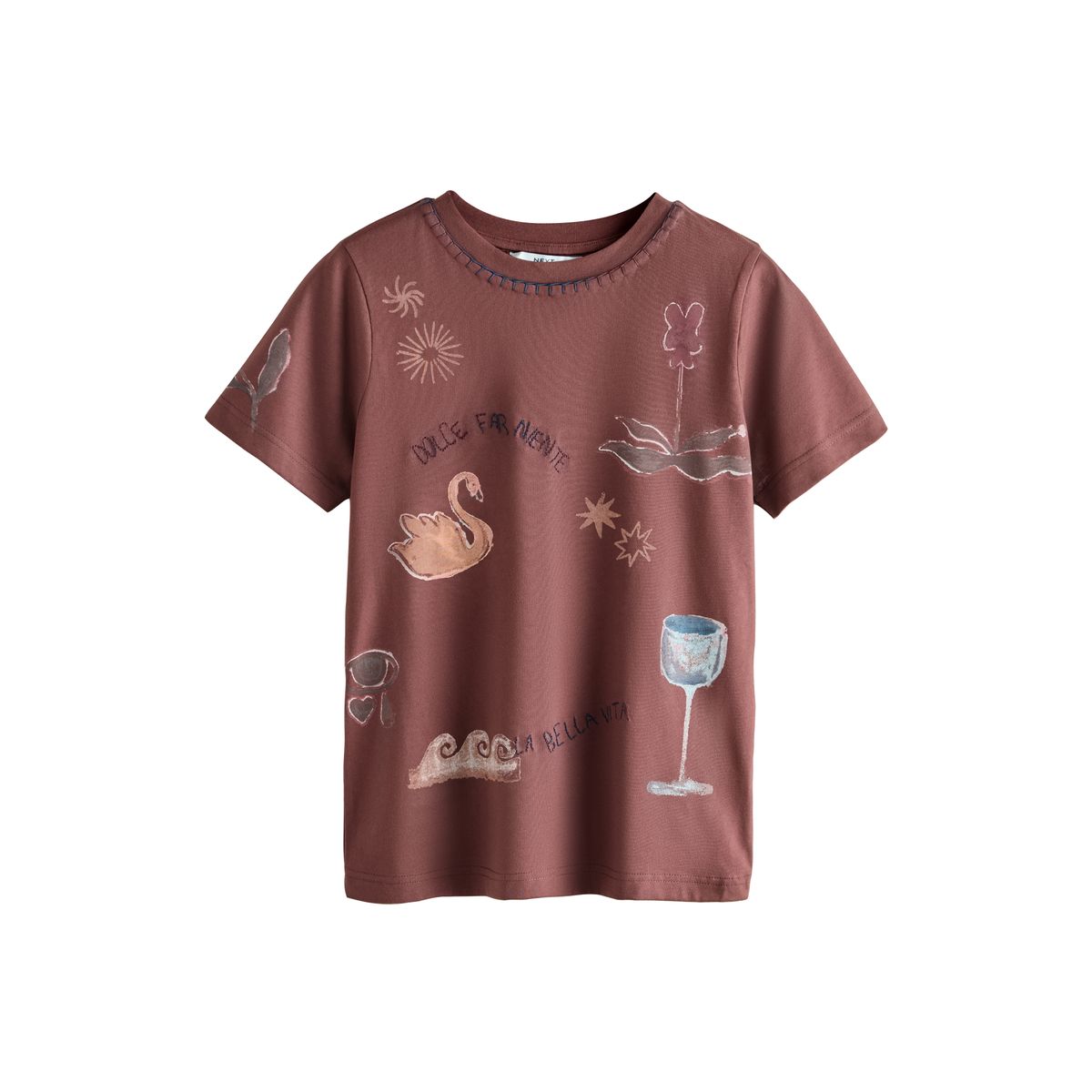 T-shirt brodé à manches courtes, NEXT