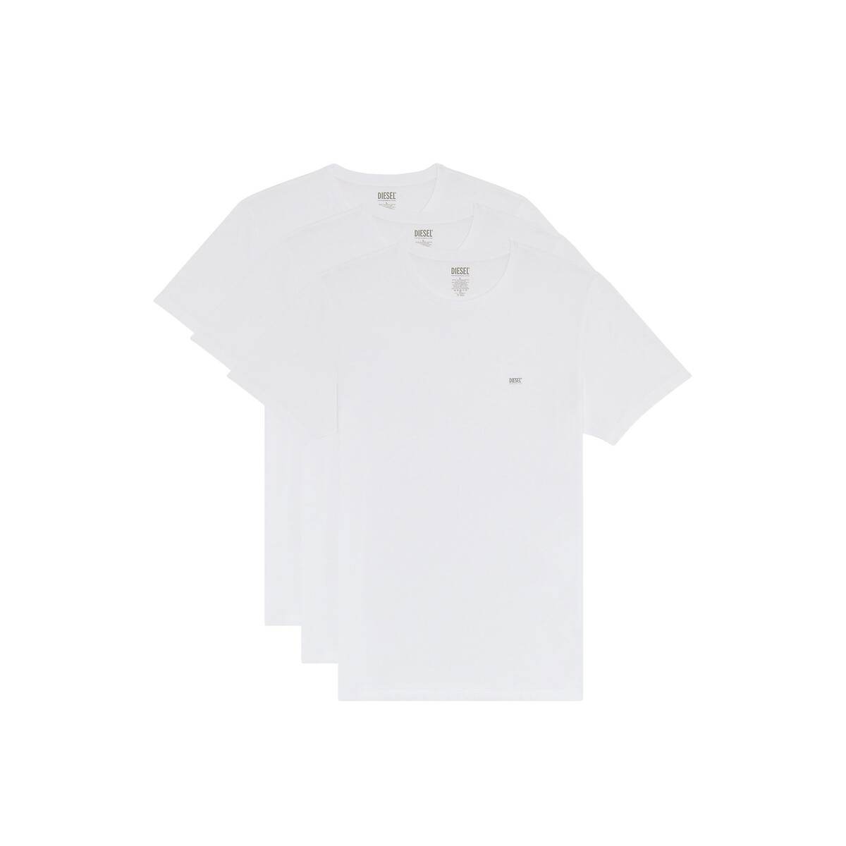 Image of Pack of 3 T-Shirts in Cotton with Short Sleeves