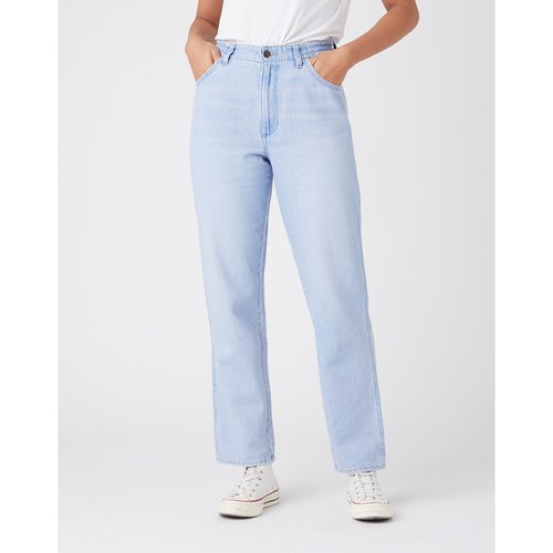 Comfy mom jeans in mid rise ice ice baby Wrangler | La Redoute