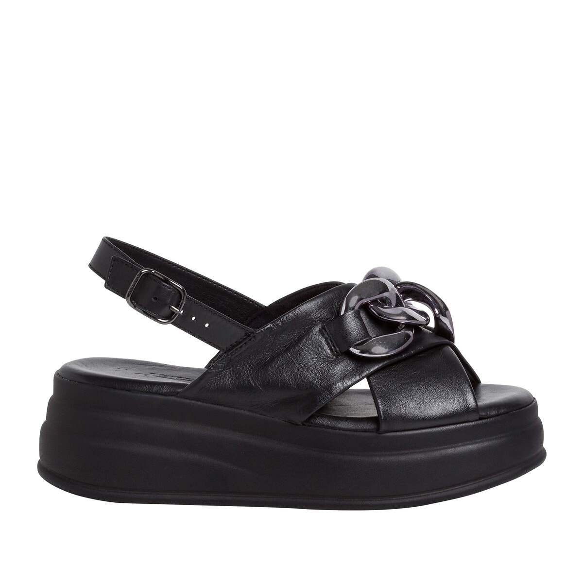 Sandales plateforme cuir sales