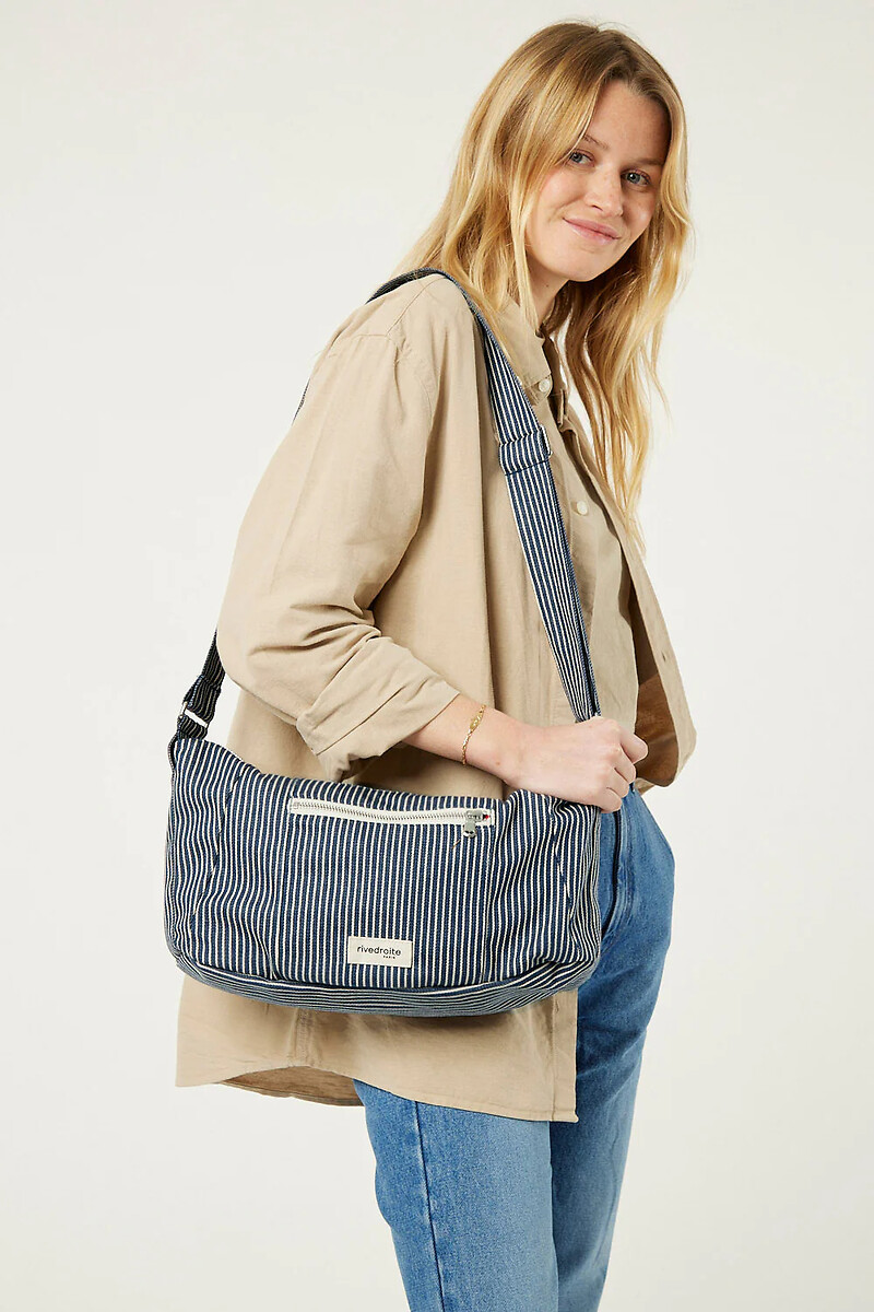 Handtas crossbody in bedrukt canvas MINI CHARLOT