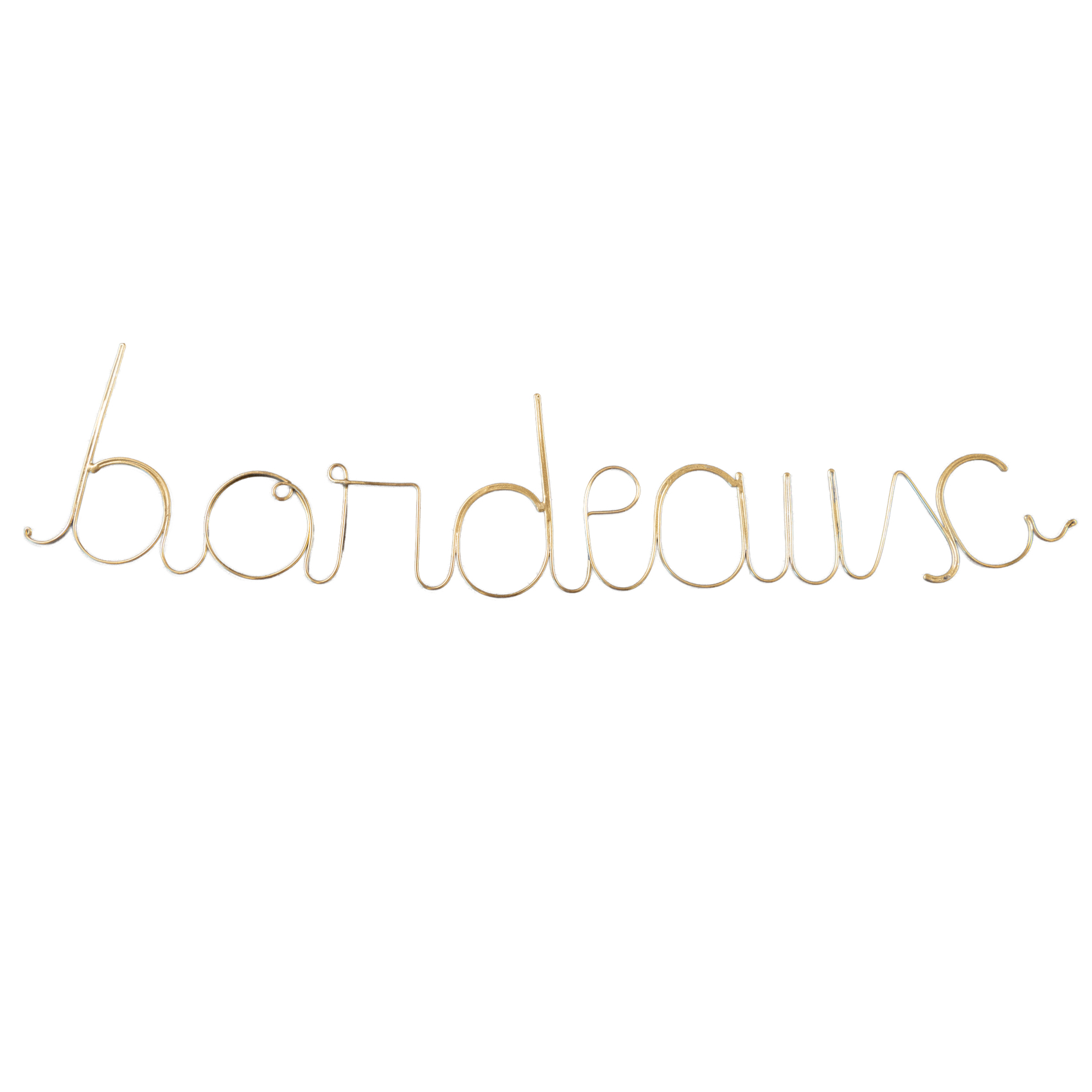 Mot fil de laiton "BORDEAUX" - LOJI, HOME MAISON