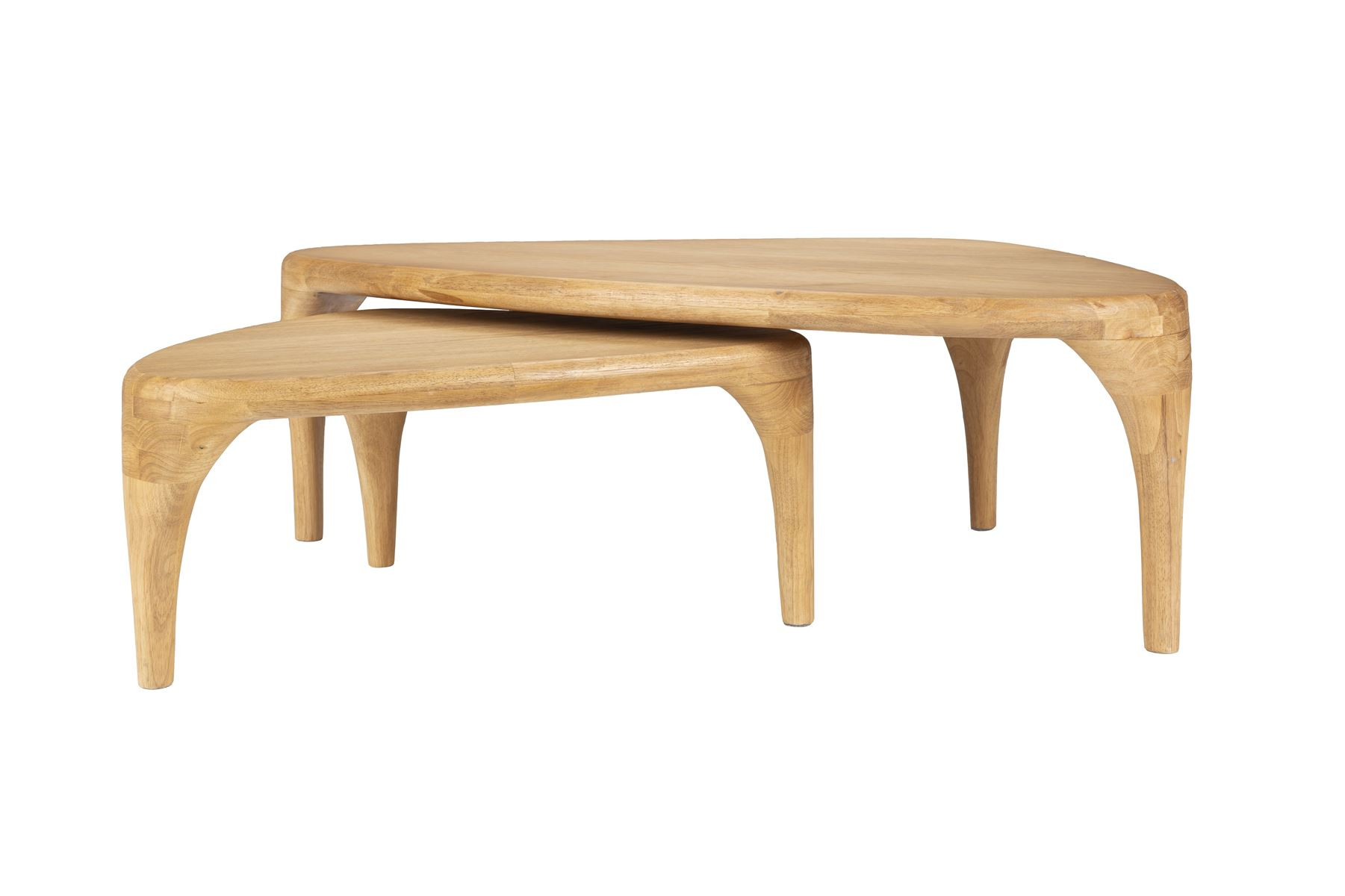 Table basse design carré en bois, L.110 , ISLA, ZUIVER