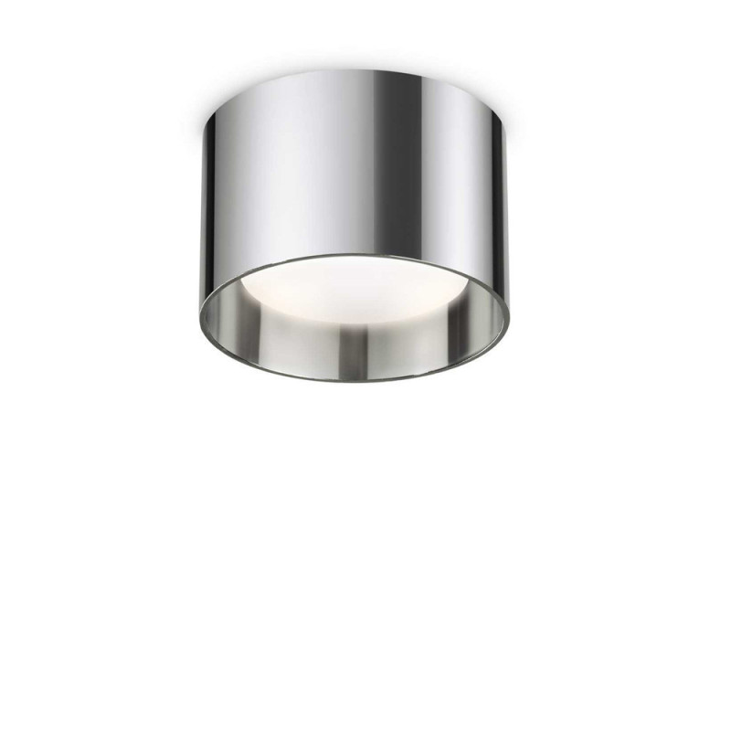 Plafonnier Spot chrome Spike avec ampoule, MILLUMINE