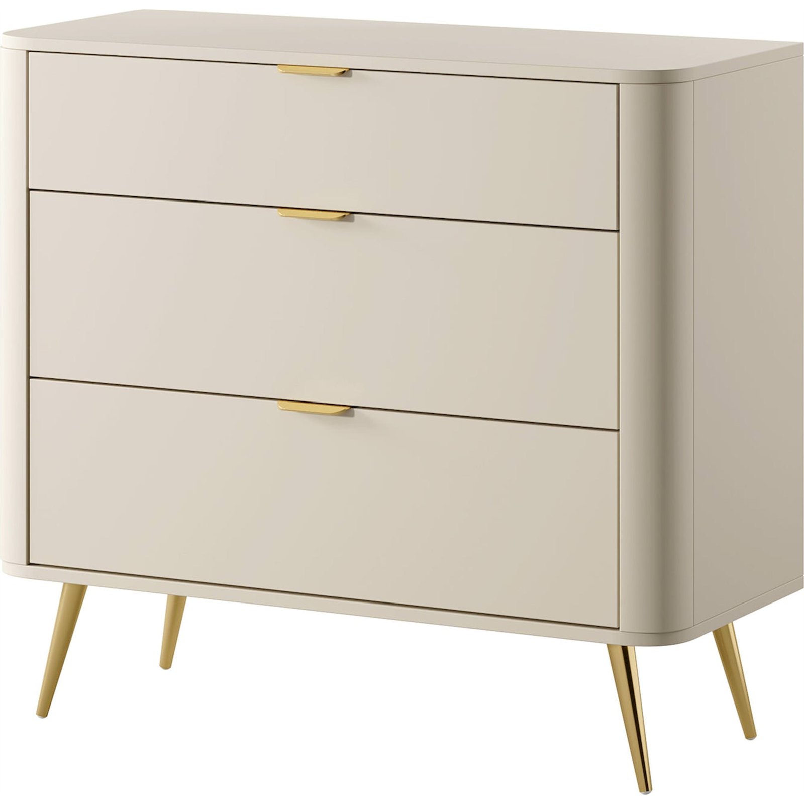 Commode arrondie 3 tiroirs collection OVAL, RECOLLECTION