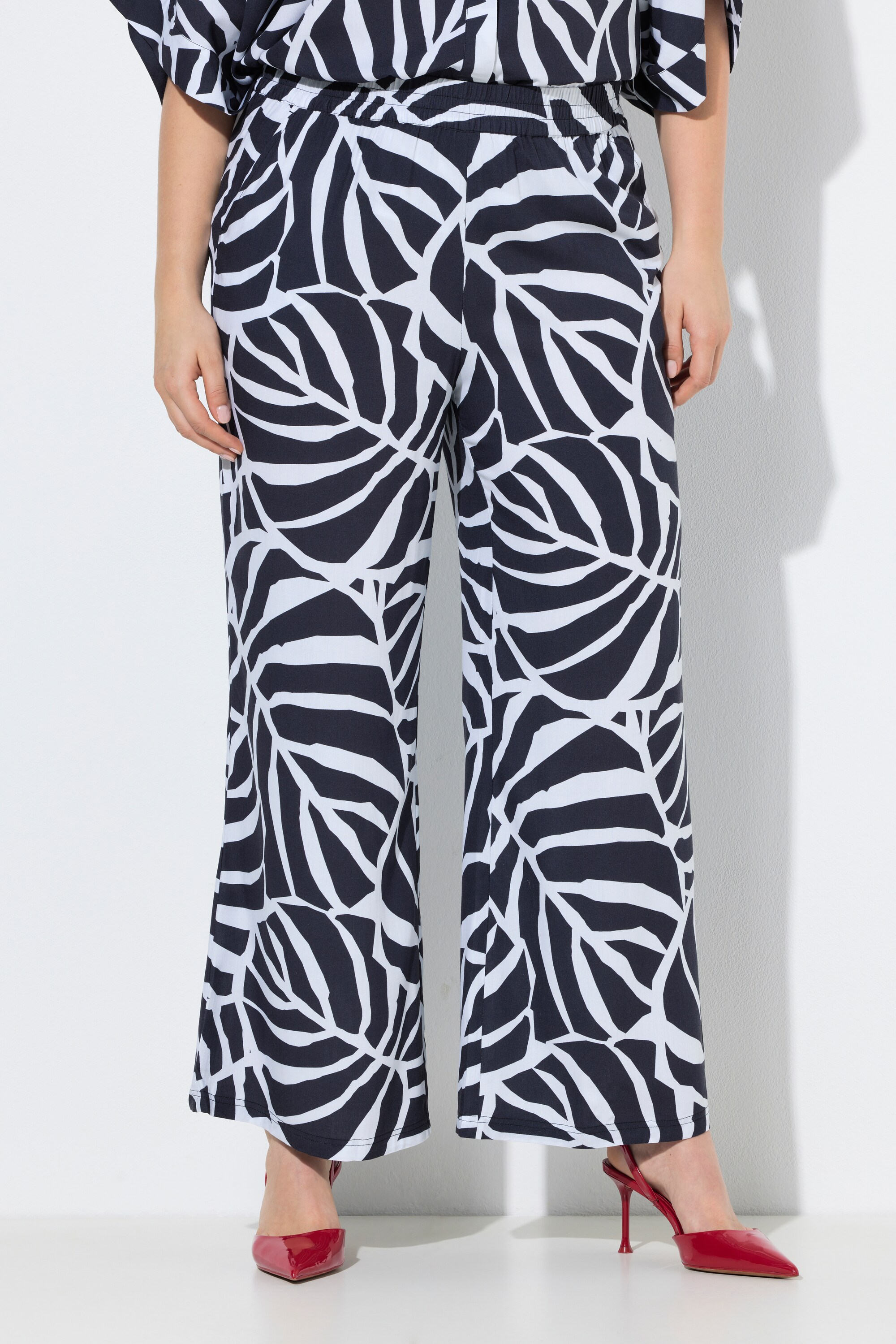 Pantalon motif feuilles, ULLA POPKEN