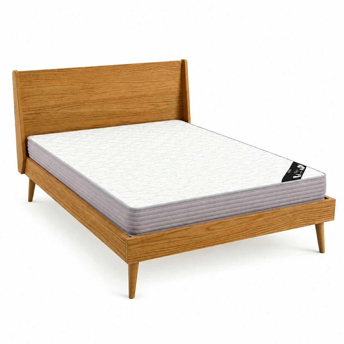Pack lit 2 places avec matelas Bois massif  MARIE, AKITEN RETAIL