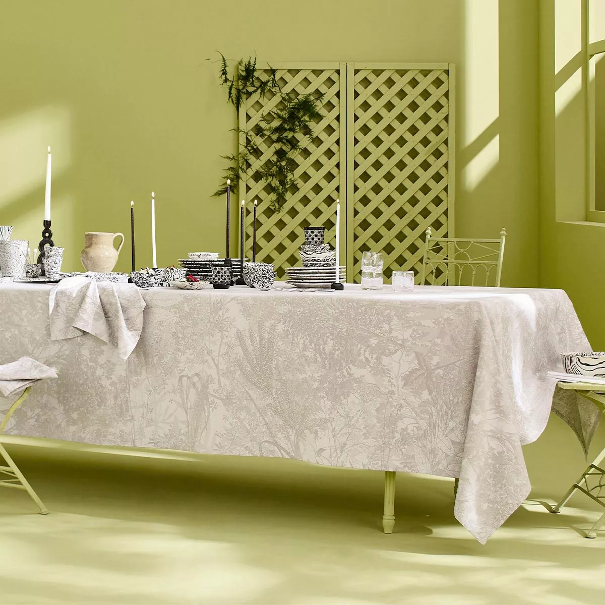 Nappe pur coton MILLE ESPRIT JARDINS, GARNIER THIEBAUT
