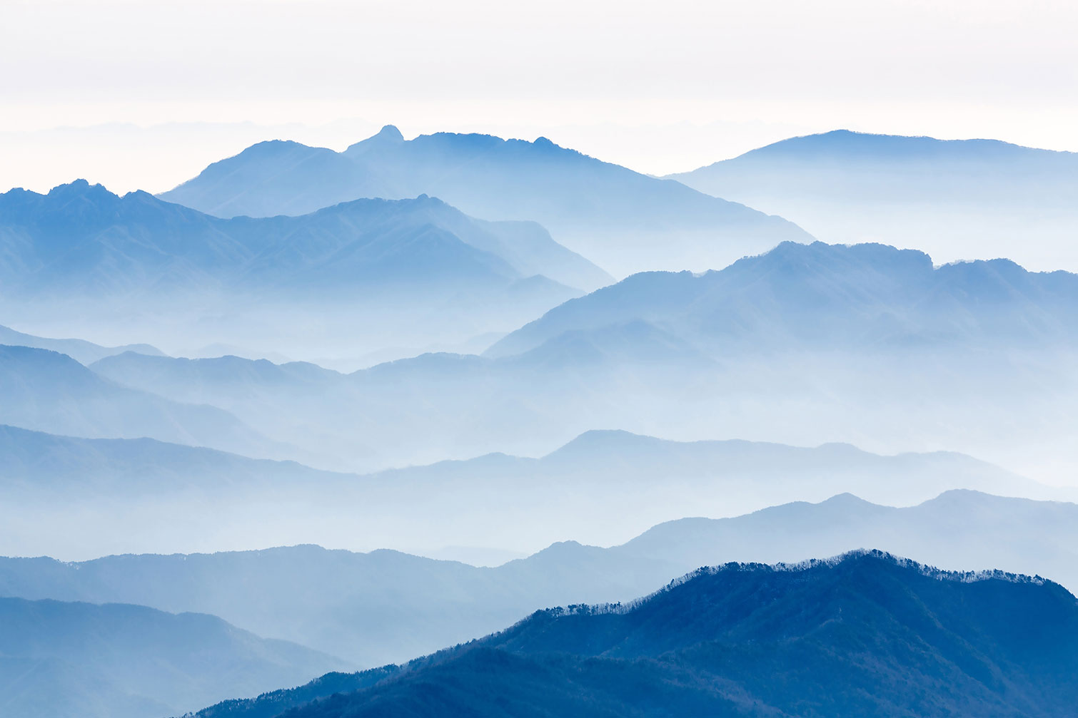 Tableau montagnes bleues, HEXOA