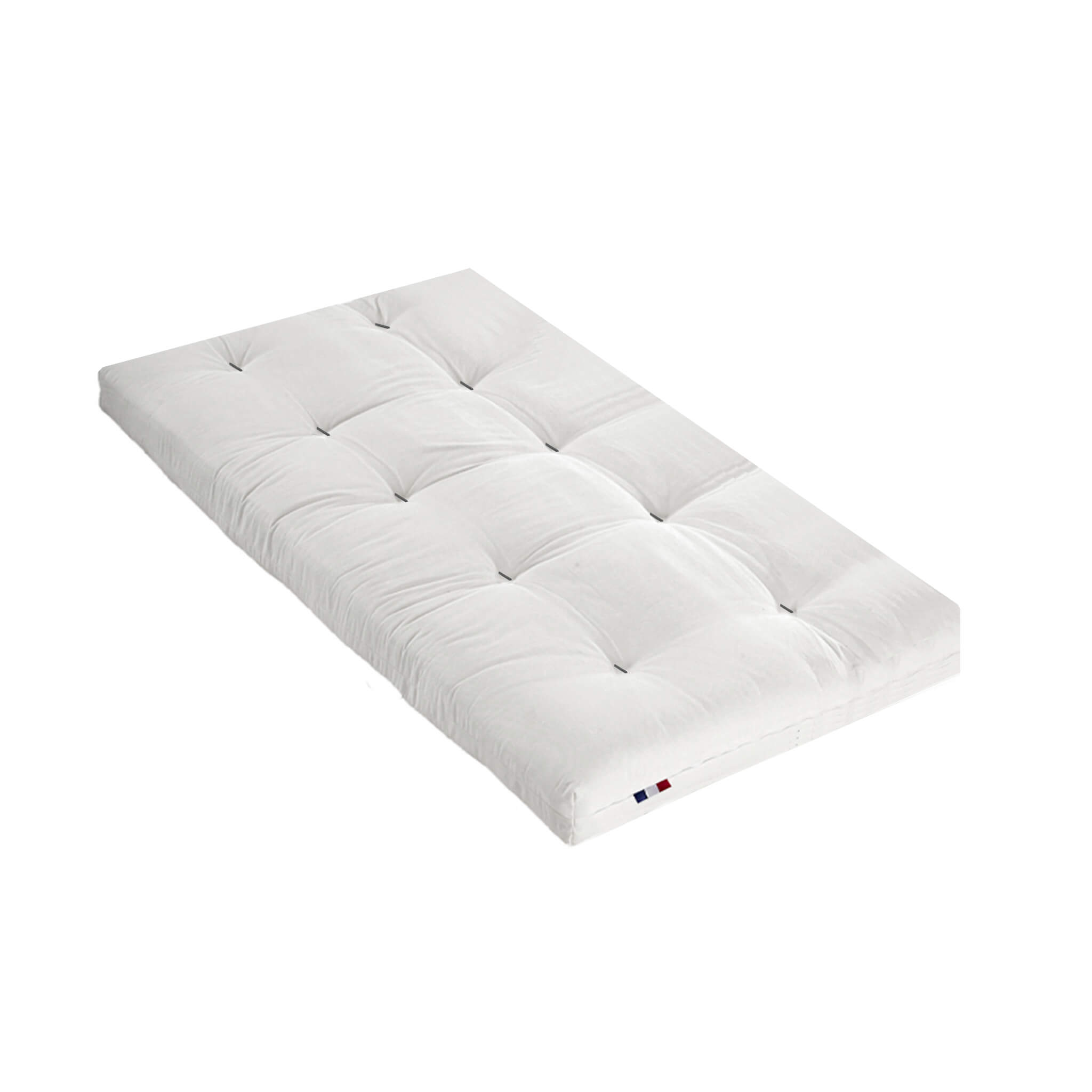 Futon coton + mousse mémoire anti-taches, TERRE DE NUIT