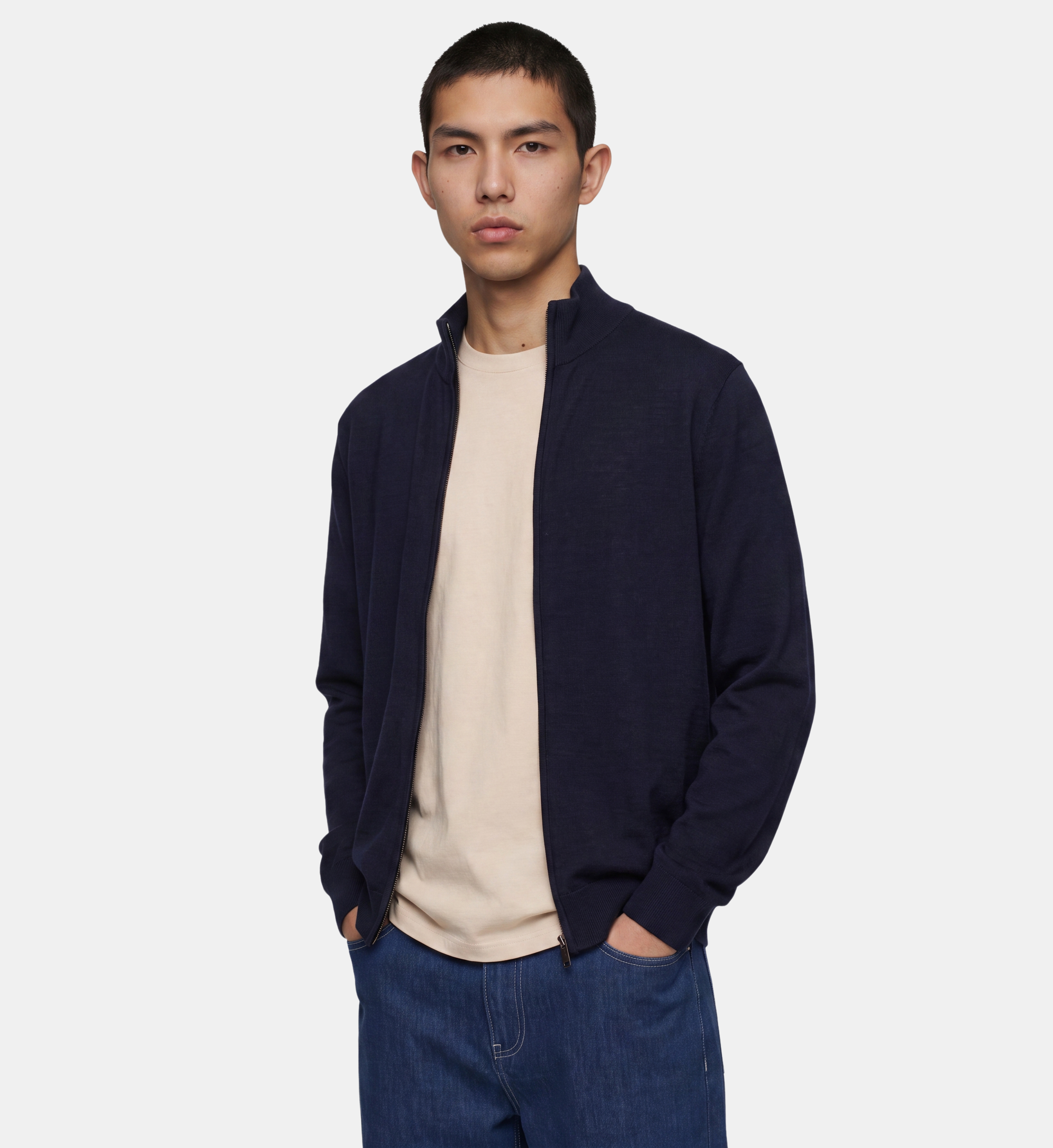 Gilet terigil en laine mérinos, GALERIES LAFAYETTE
