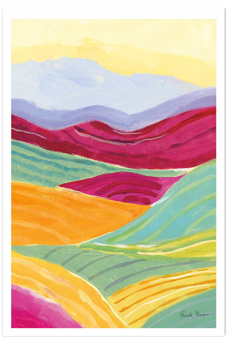 Poster color colline, HEXOA