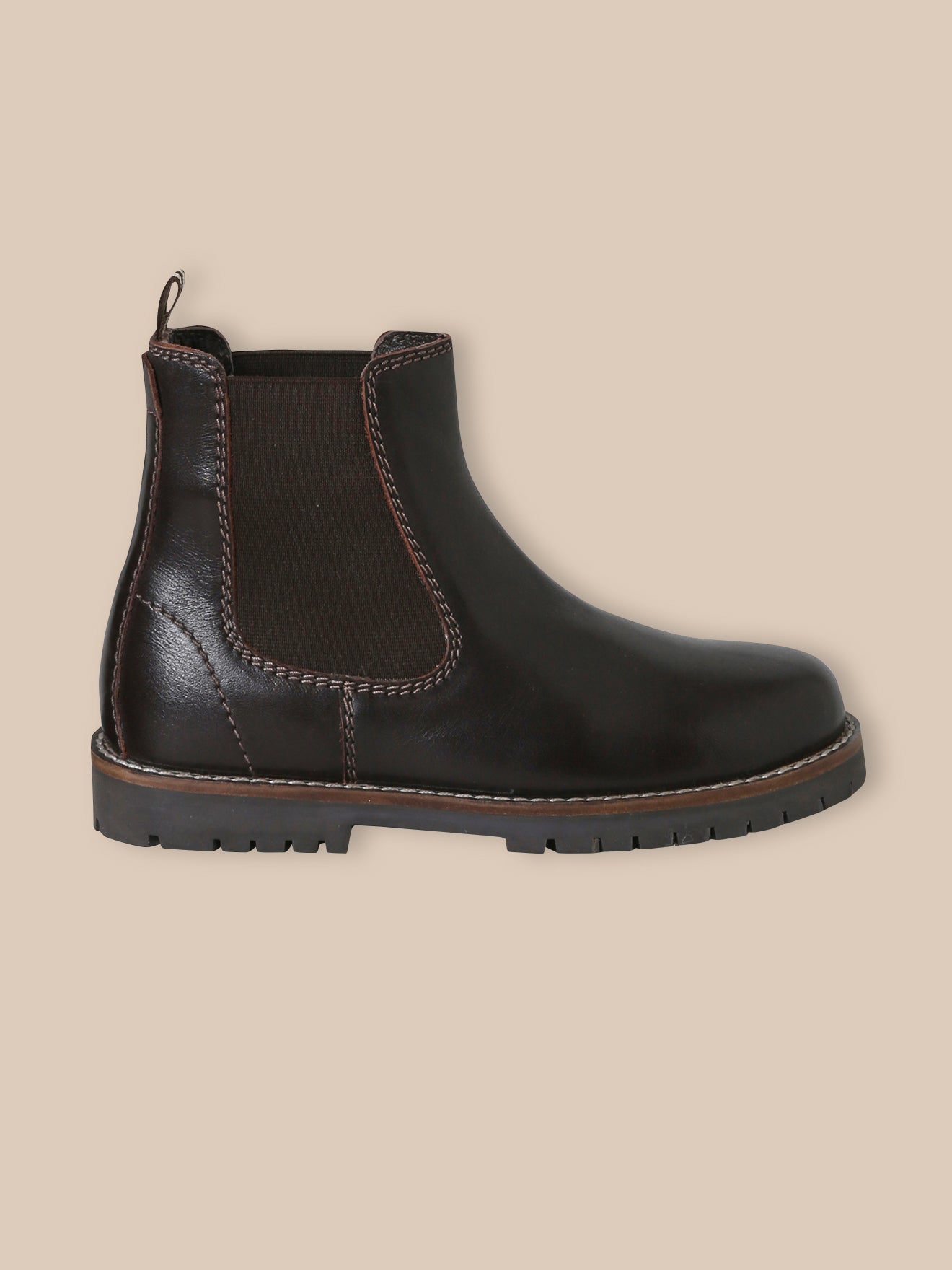 Boots chelsea en cuir, CYRILLUS