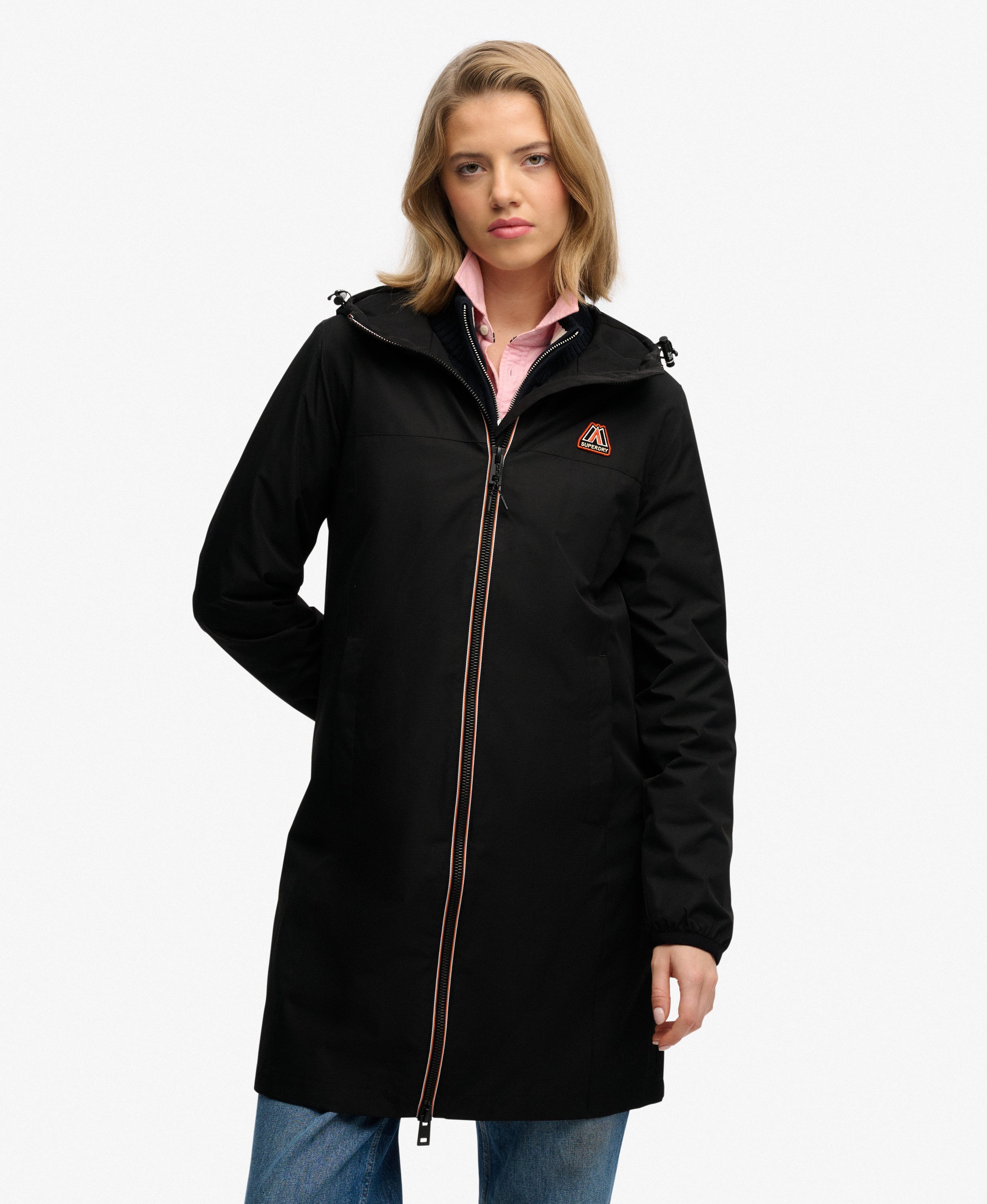 Veste Coupe-vent Tricolore Longue, SUPERDRY