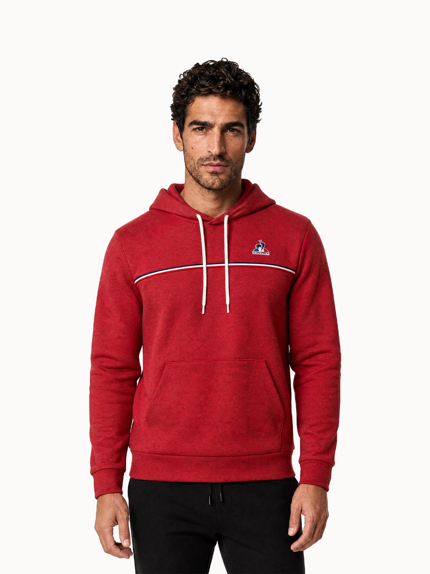 Sweat à capuche en double face avec détail tricolore Tricolores, LE COQ SPORTIF