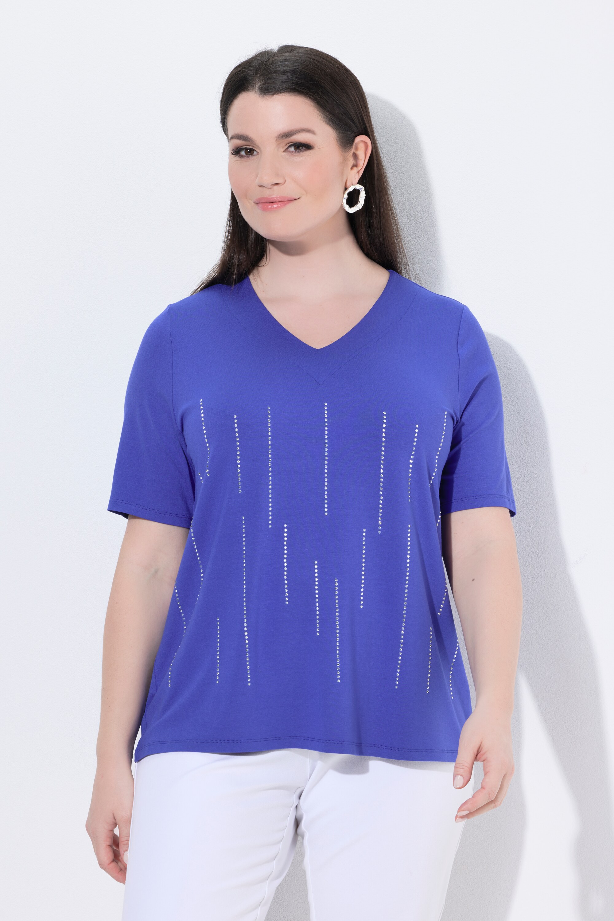 T-shirt avec strass fantaisie, ULLA POPKEN