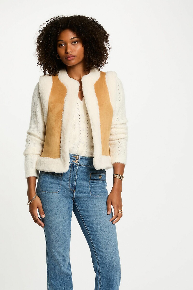 Straight Sleeveless Jacket, MORGAN