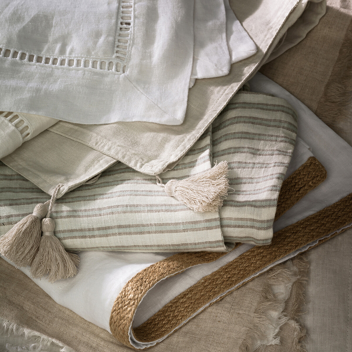 Celini Textured Linen 300 Thread Count Pillowcase