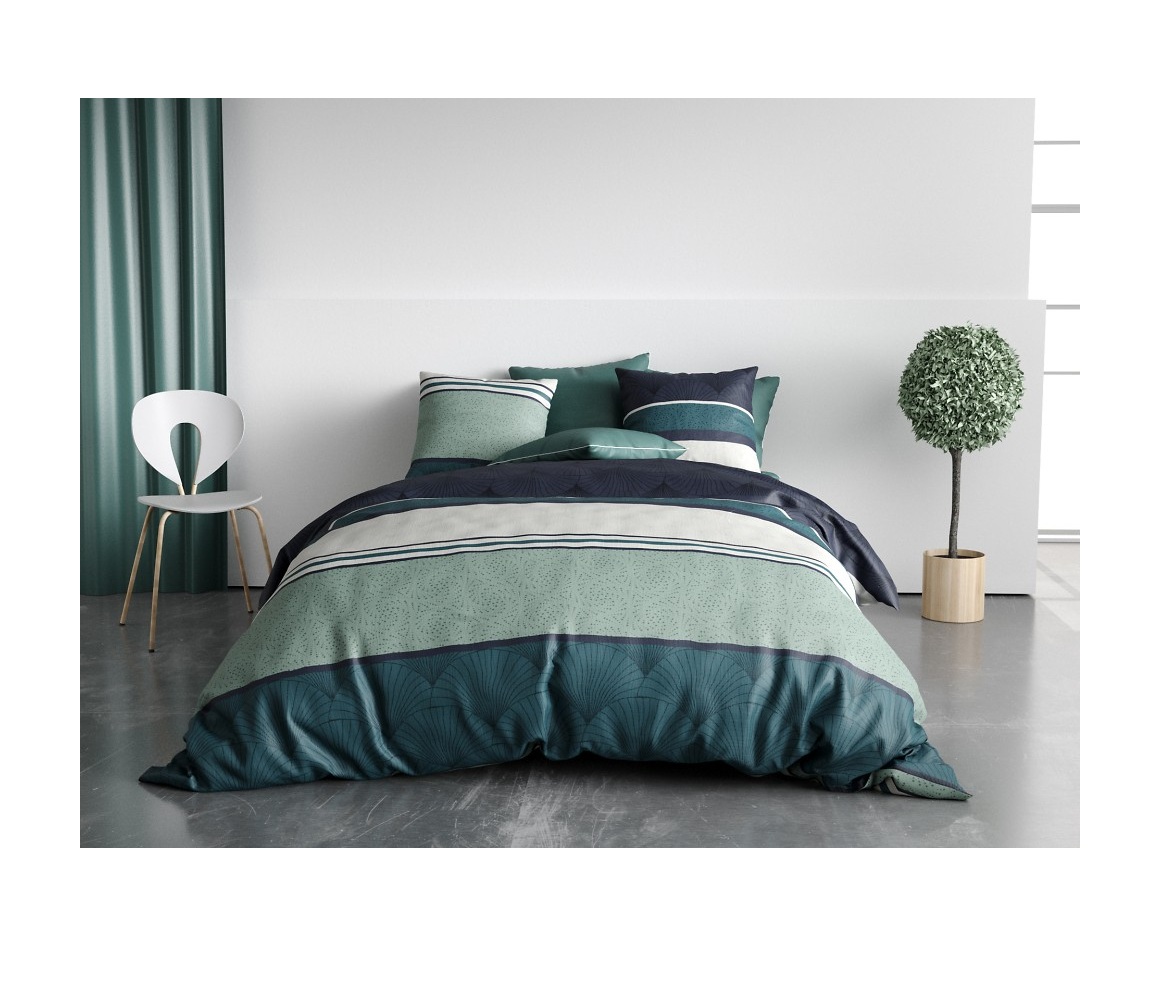 Housse couette + taie Atika, EDEN
