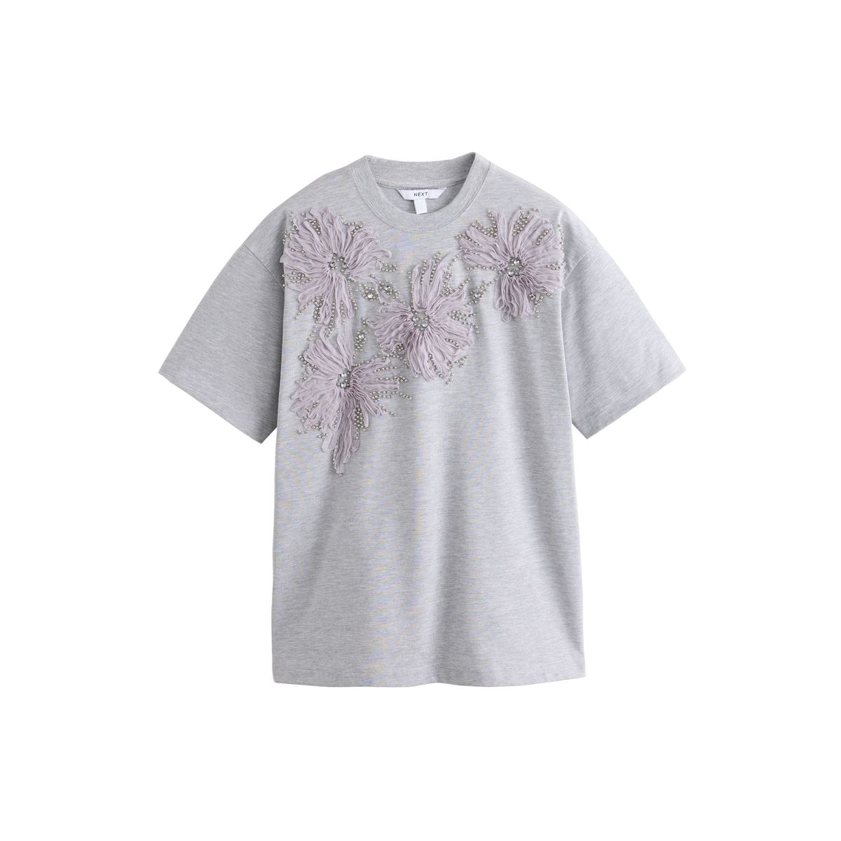 T-shirt à manches courtes et fleurs, NEXT