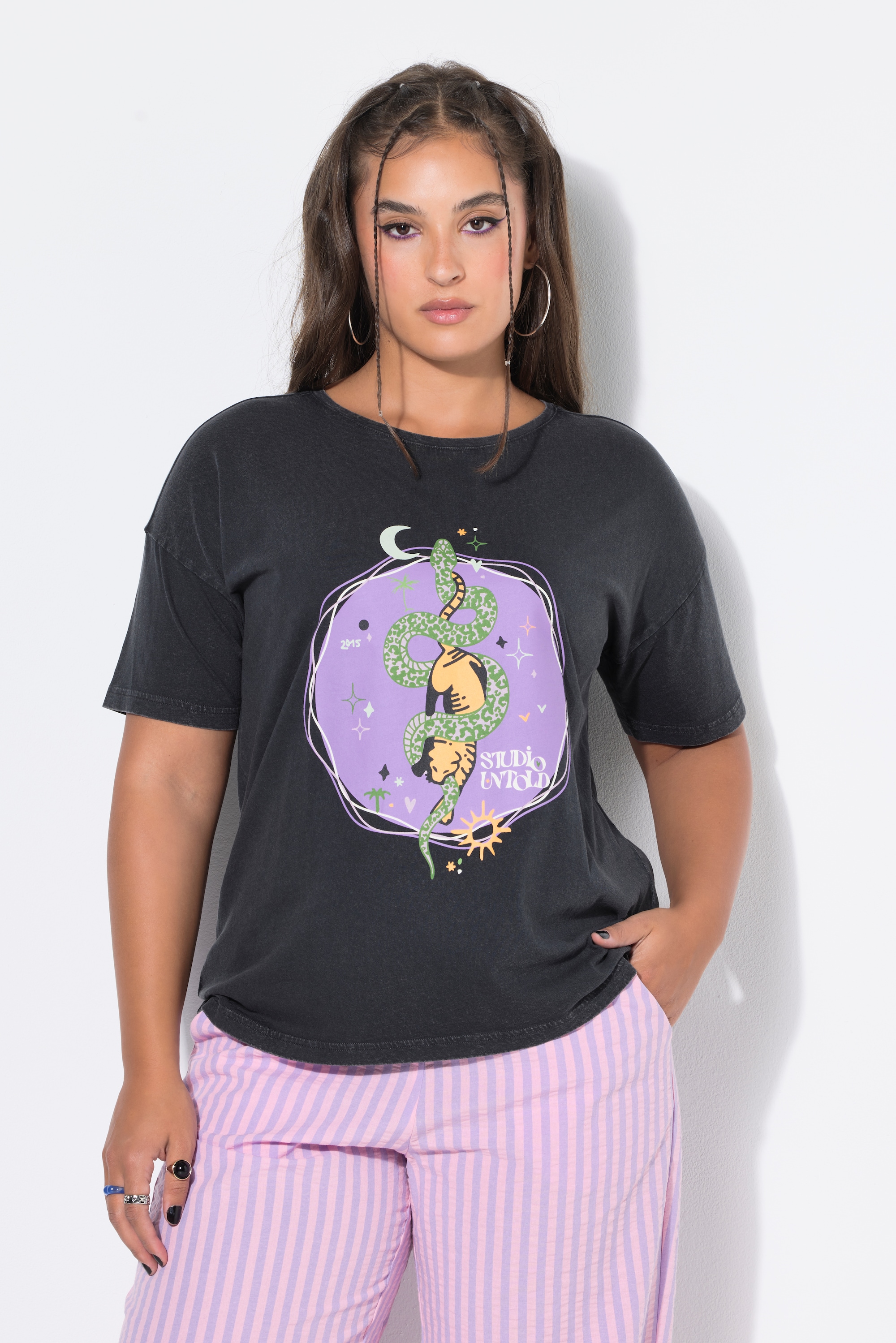 T-shirt oversized, style vintage et imprimé, STUDIO UNTOLD