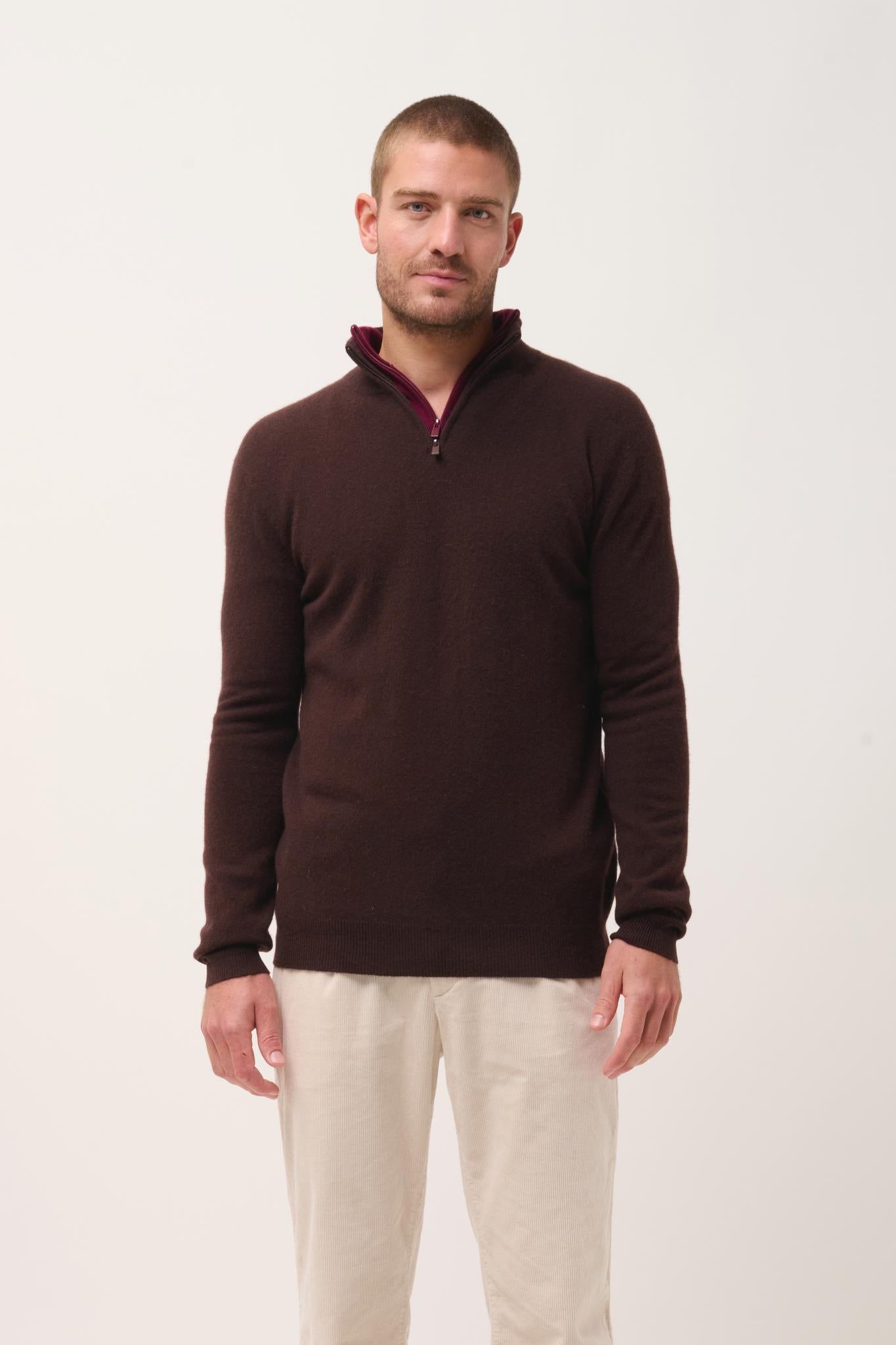 Pull Camionneur Choco Bradley, JUST CASHMERE