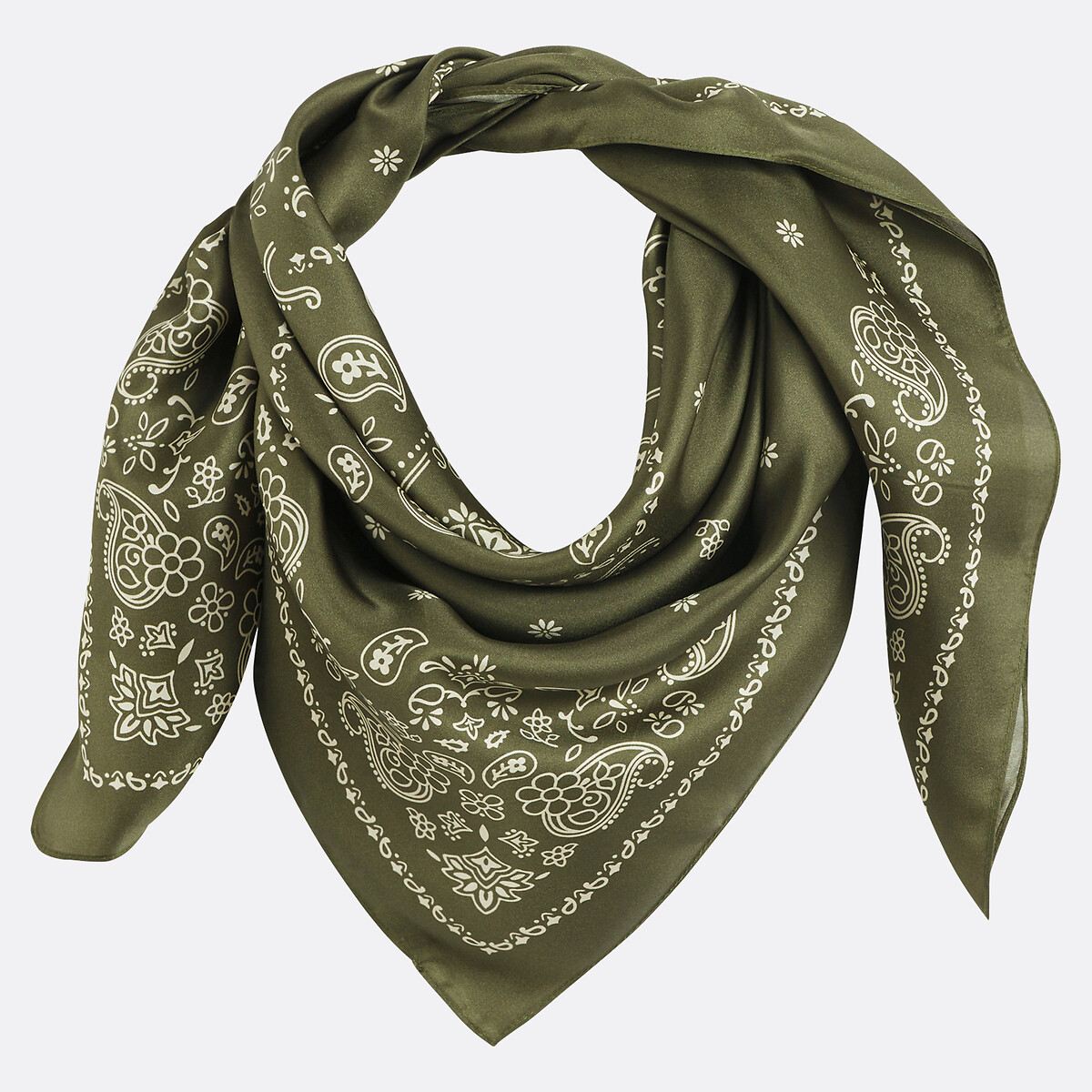 RALPH LAUREN RRL Floral Silk Bandana Ascot in Red | endource