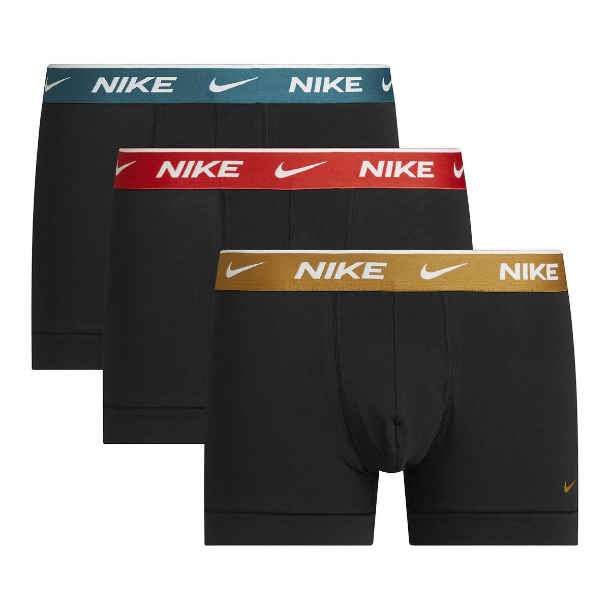 Pack of 3 everyday hipsters in stretch cotton Nike | La Redoute