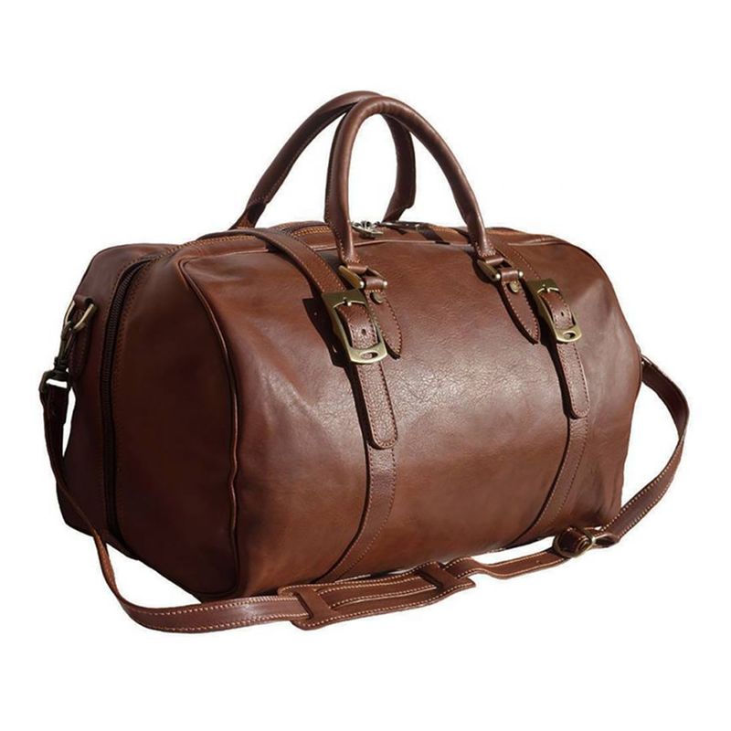 sac de voyage cuir marron