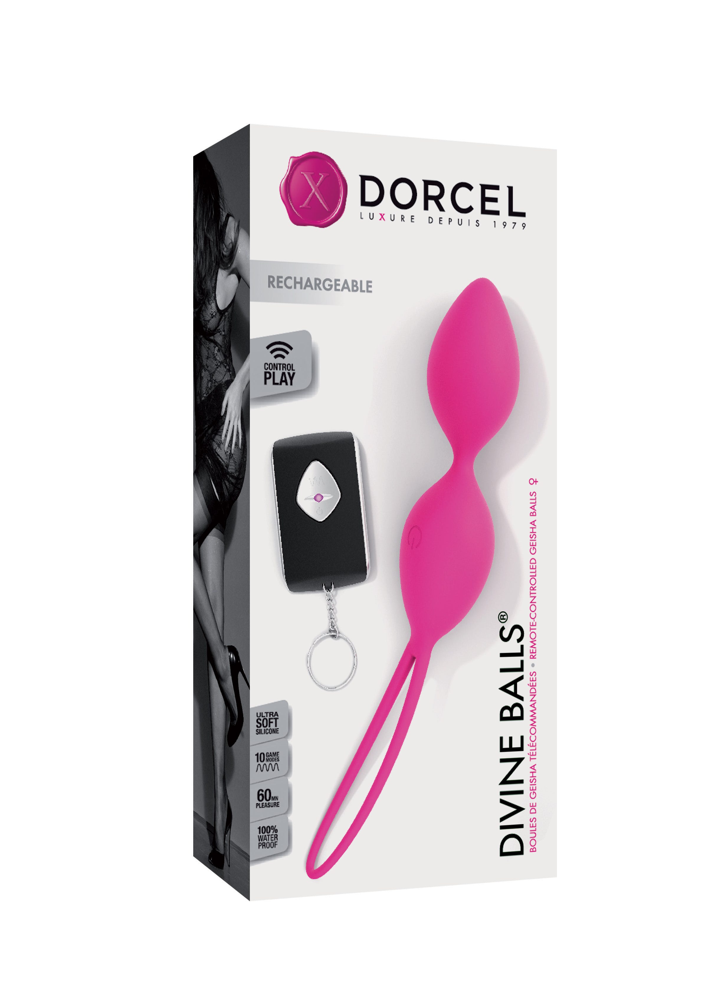 Boules De Geisha Vibrantes & Télécommandées - Marque Dorcel - Rouge - Rechargeable - Neuf